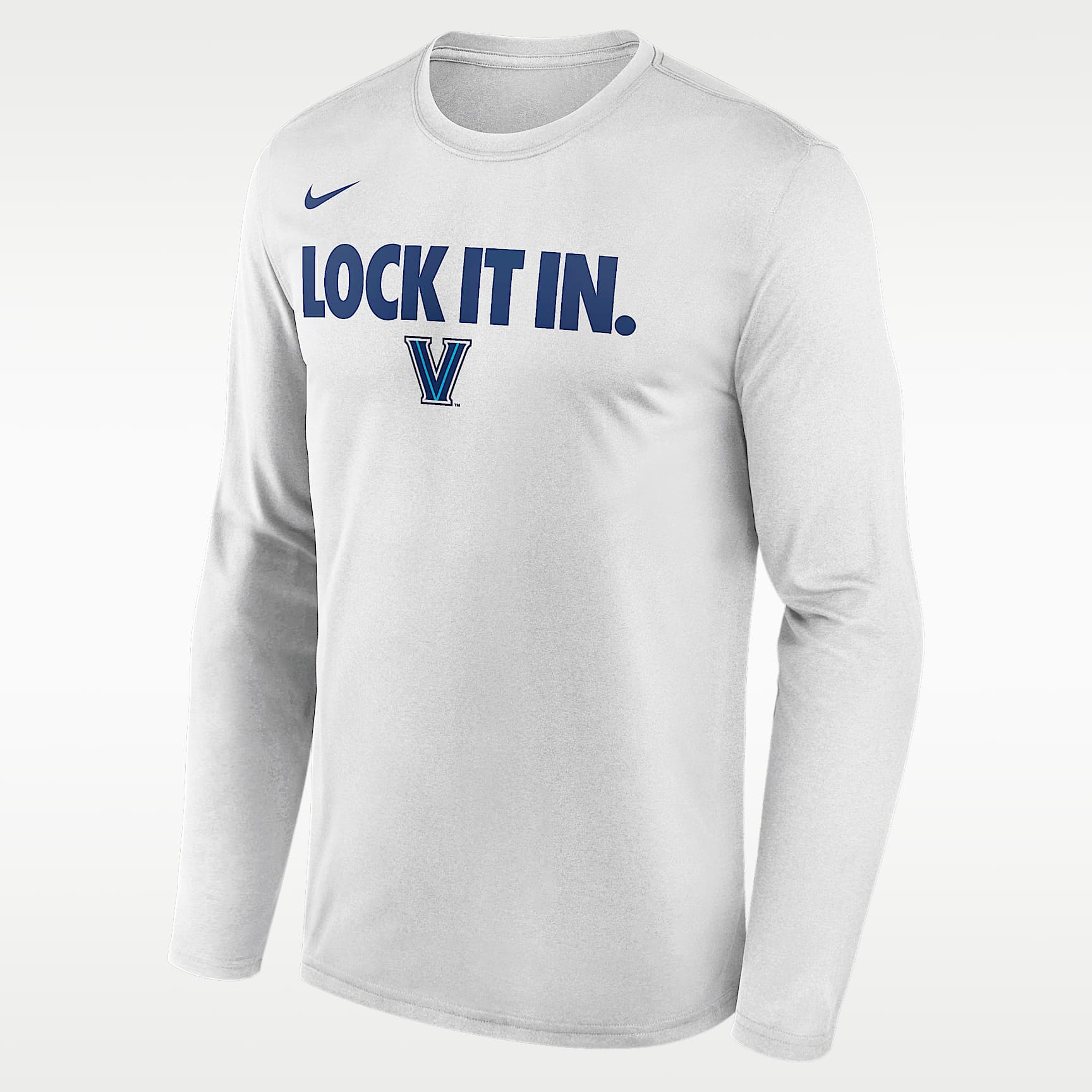 Villanova 2026 On-Court Bench Men's Nike Dri-FIT College Long-Sleeve T-Shirt