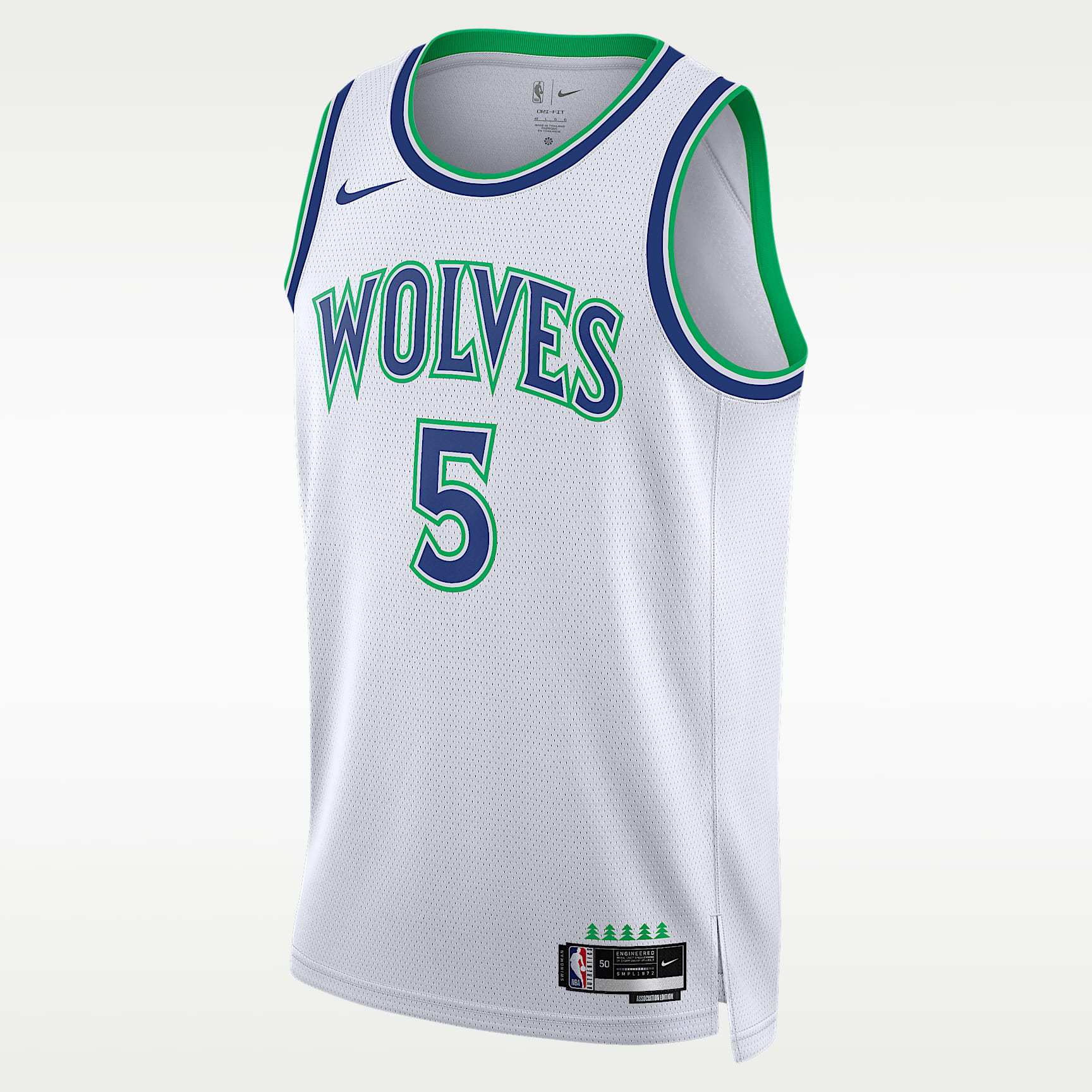 Jersey Nike Dri-FIT Swingman de la NBA para hombre Minnesota Timberwolves Association Edition