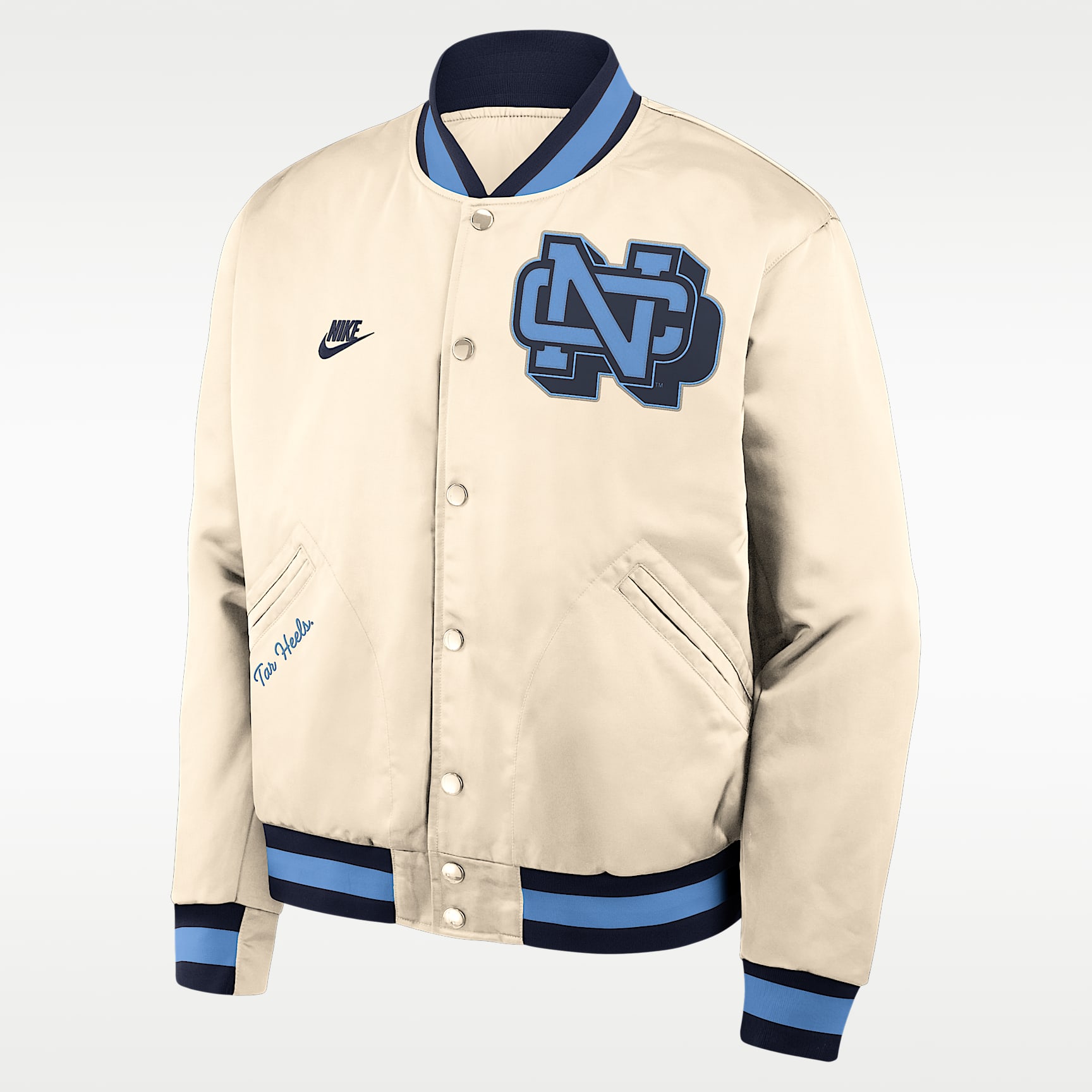 North Carolina Legacy Men's Nike College Full-Snap Bomber Jacket