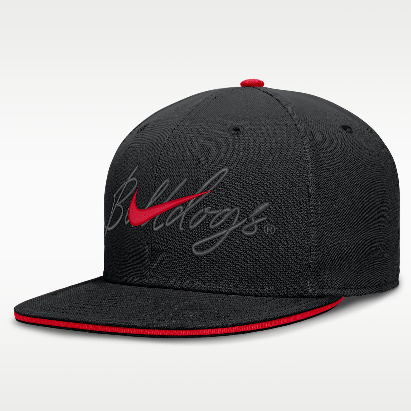 Gorra universitaria Nike Dri-FIT ajustada para hombre Georgia Pro
