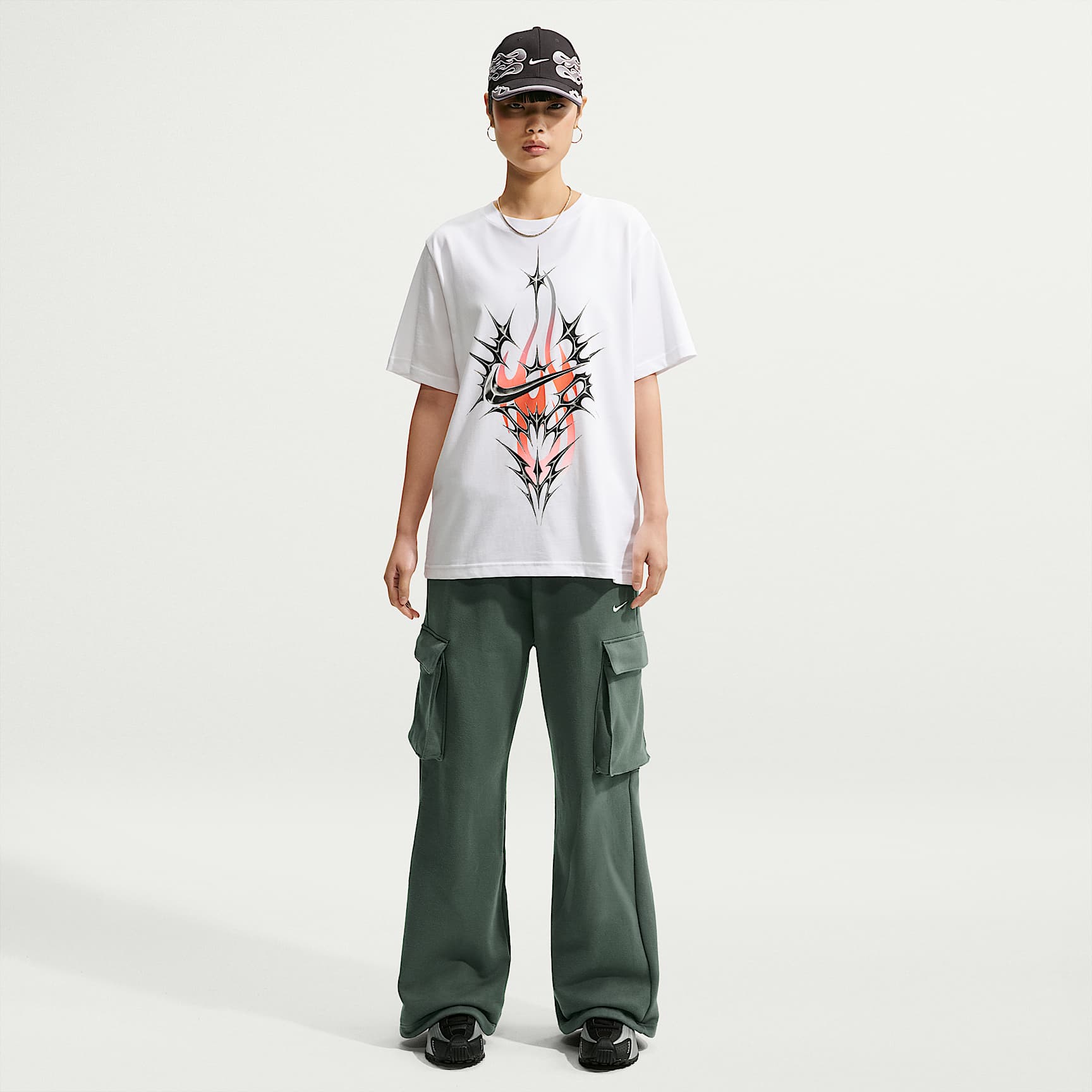 Nike Studio Fleece Medium Weight Women's Oversized High-Rise Cargo Pants