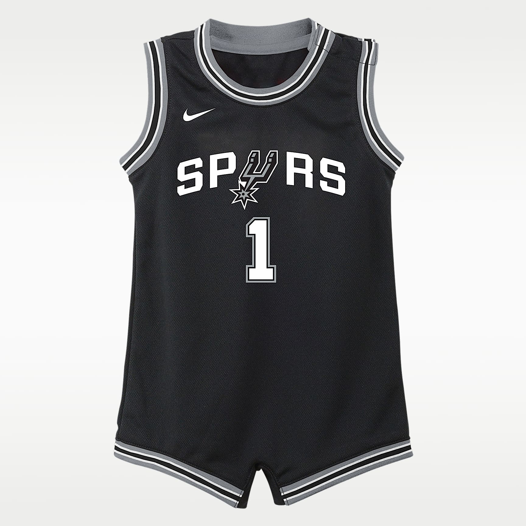 Mono Nike de la NBA para bebé de Victor Wembanyama de los San Antonio Spurs Icon Edition
