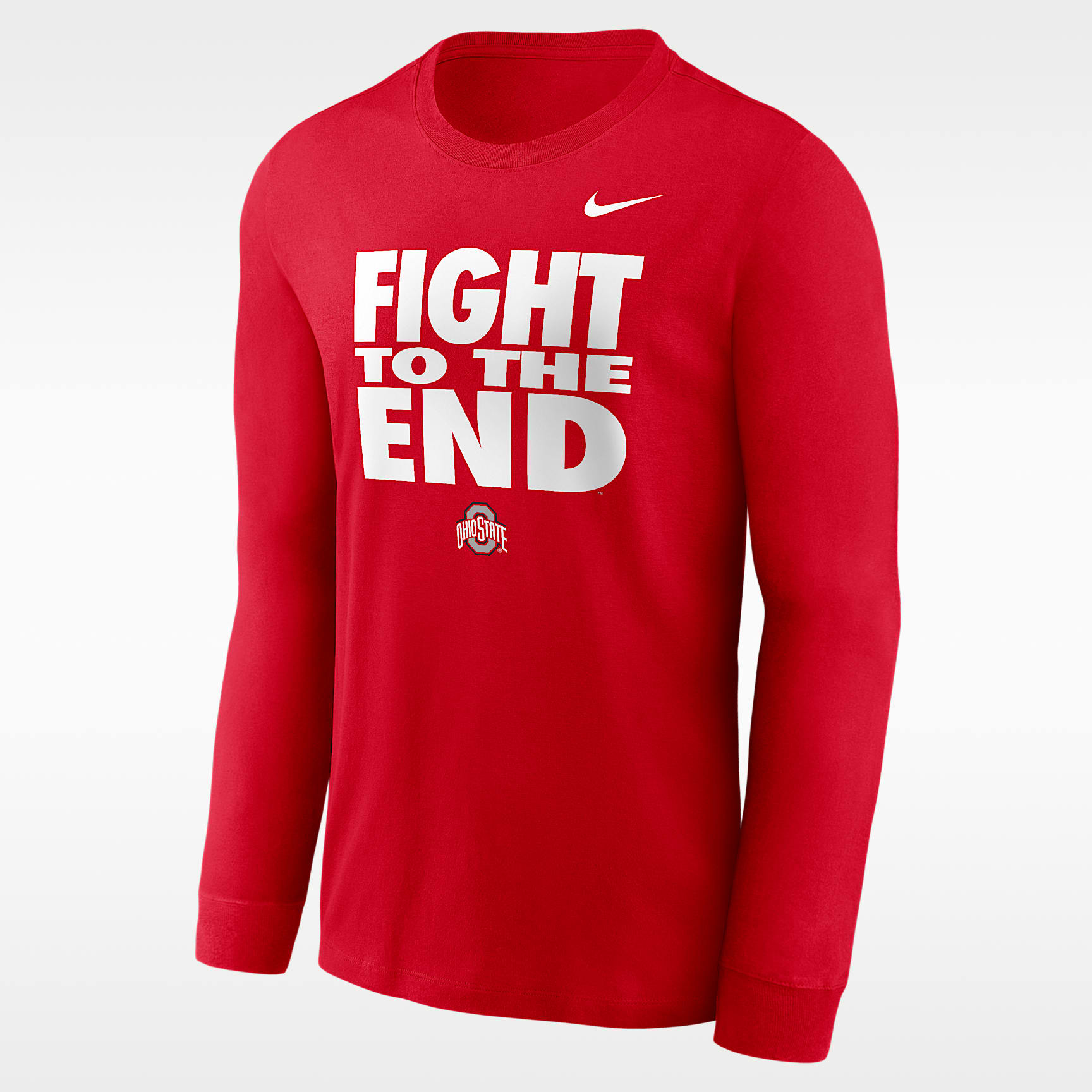 Ohio State Sideline Slogan Men's Nike Dri-FIT College Long-Sleeve T-Shirt