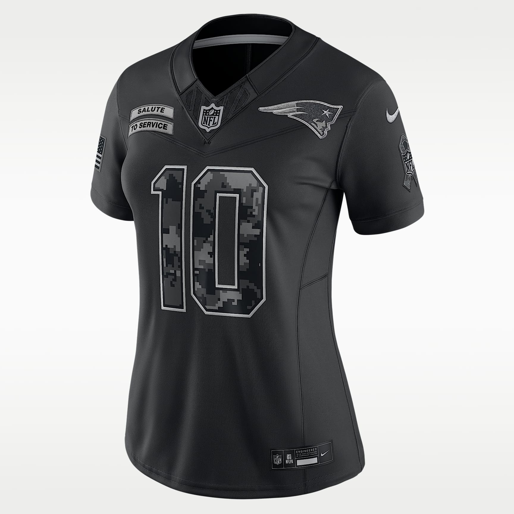 Drake Maye New England Patriots Salute to Service Women's Nike Dri-FIT NFL Limited Jersey