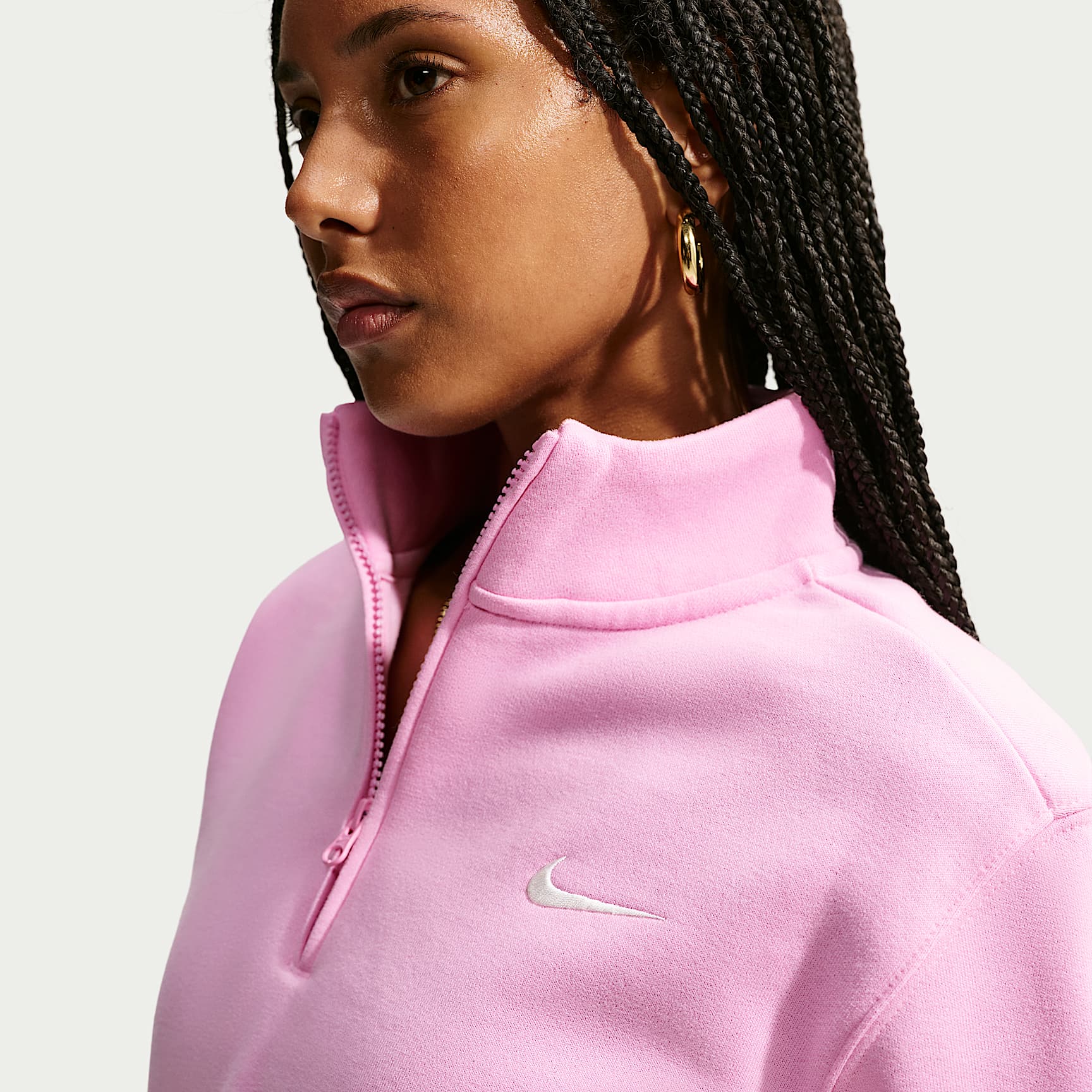 Nike Studio Fleece Medium Weight Women's 1/4-Zip Top