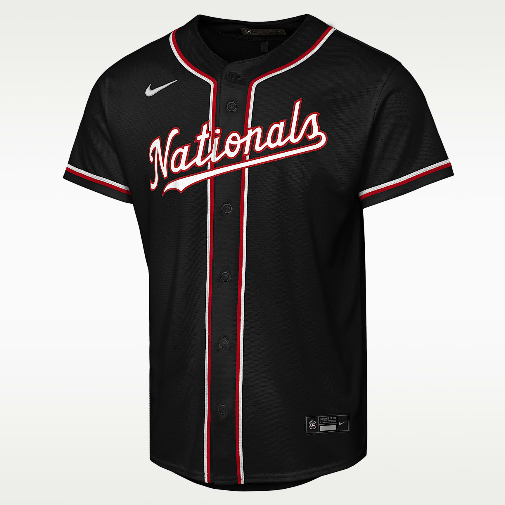 Jersey Nike de James Wood de los Washington Nationals de la MLB Replica Fashion para niños talla grande