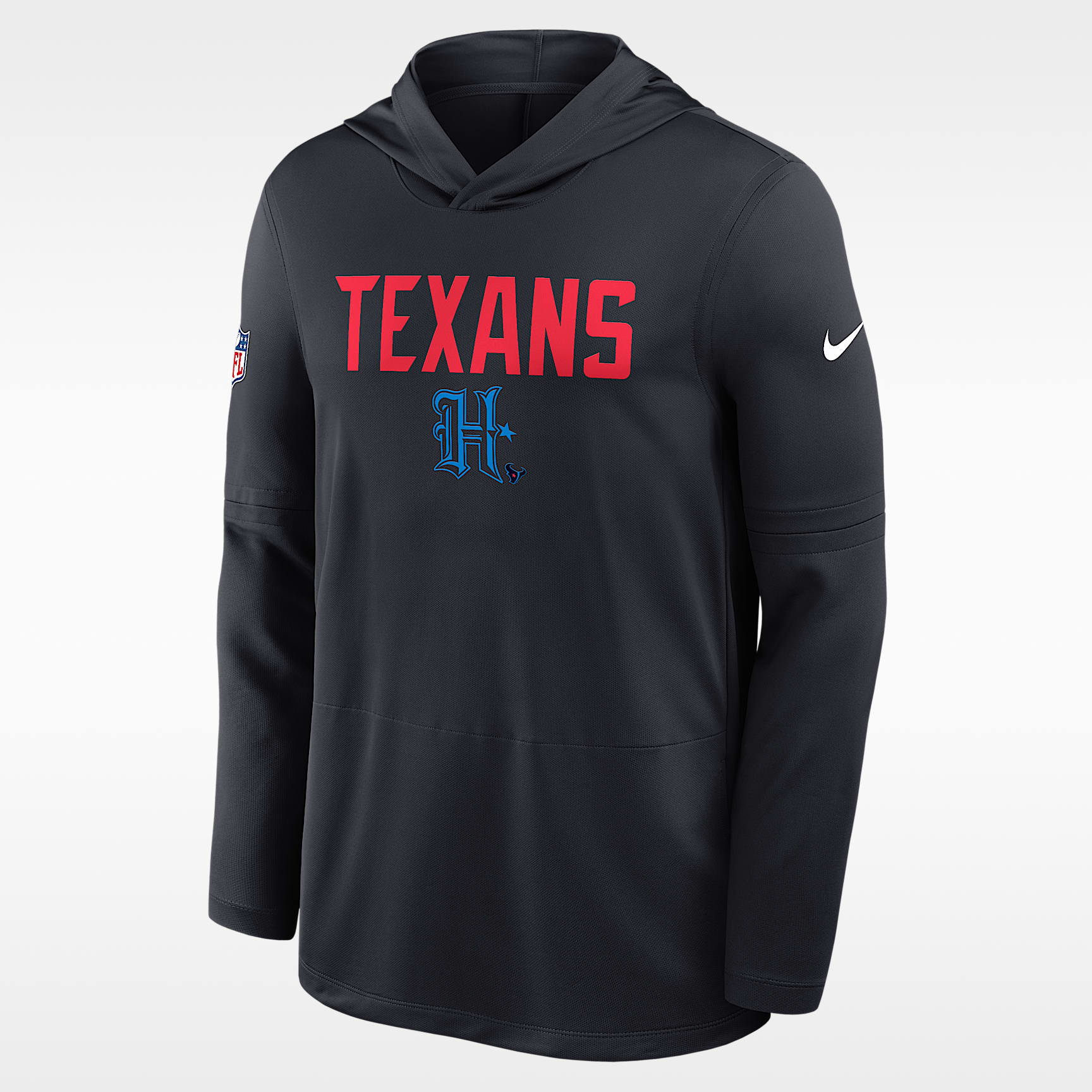 Houston Texans Pass Accuracy Men's Nike Dri-FIT NFL Long-Sleeve Hooded Top