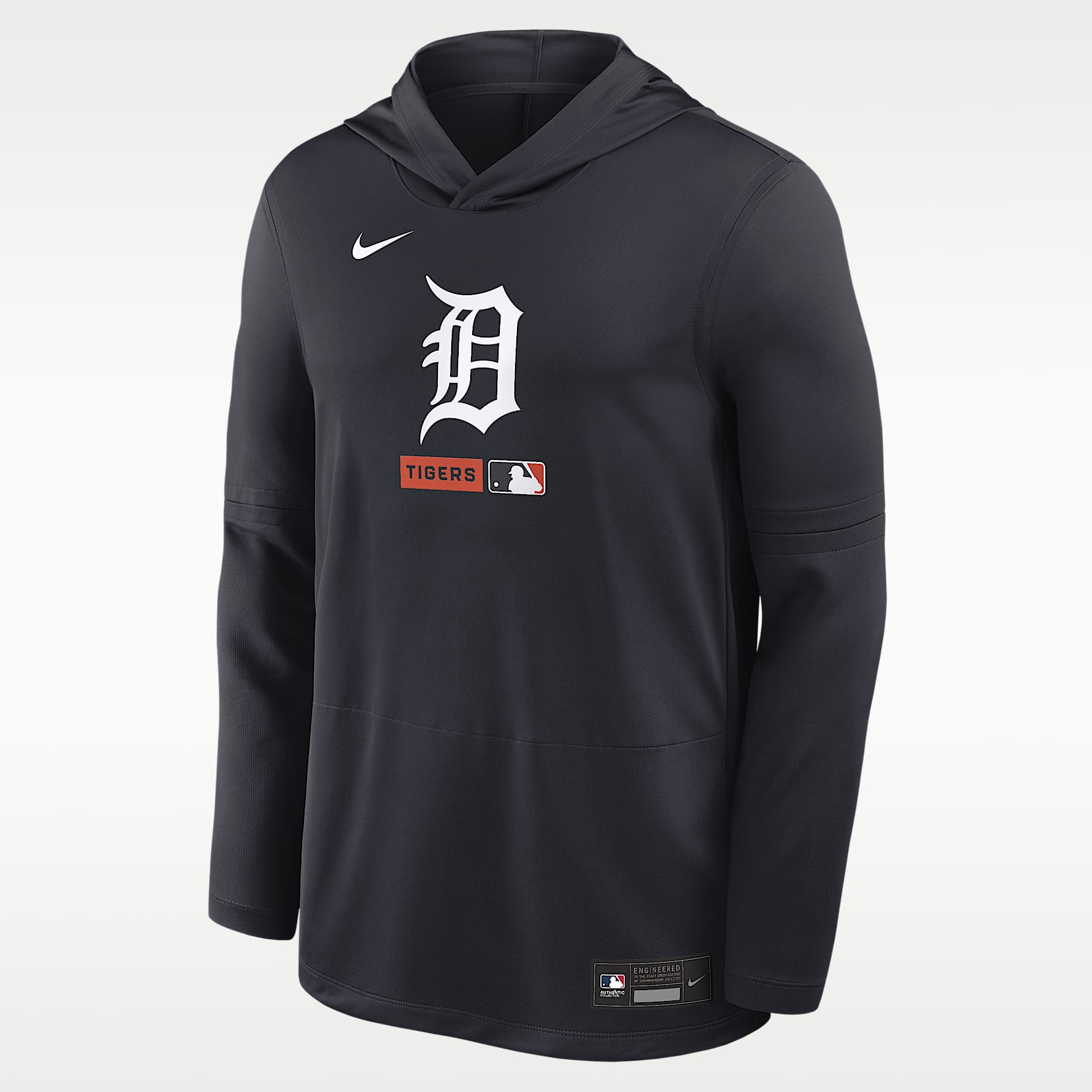 Detroit Tigers Authentic Collection Men's Nike Dri-FIT MLB Long-Sleeve Hooded Top