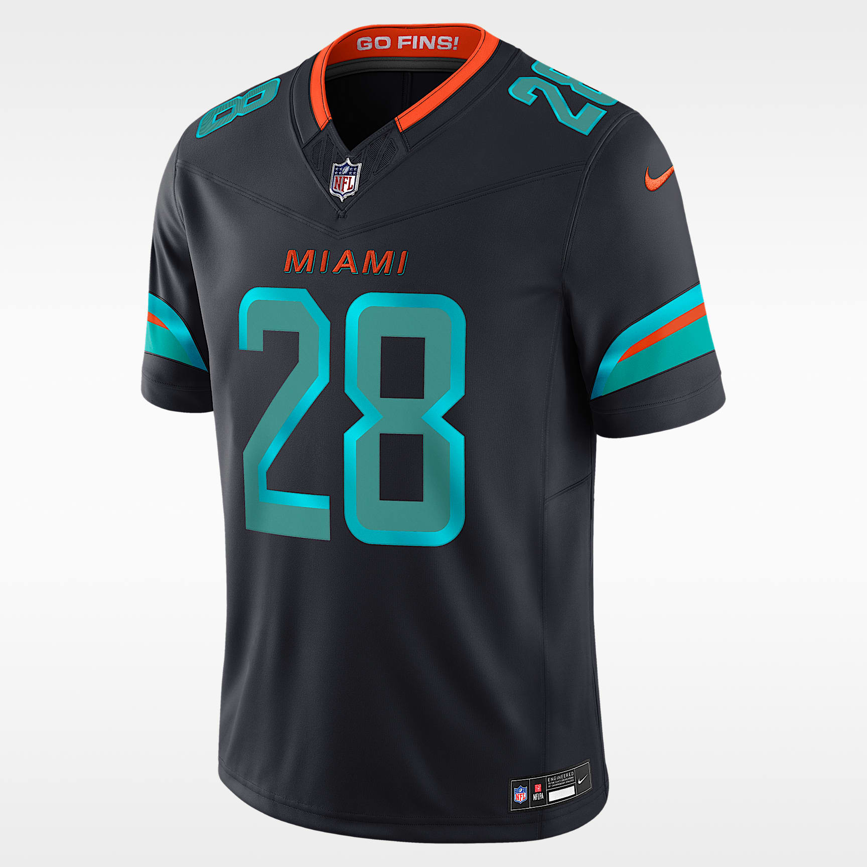 De’Von Achane Miami Dolphins Rivalries Collection Men's Nike Dri-FIT NFL Limited Jersey