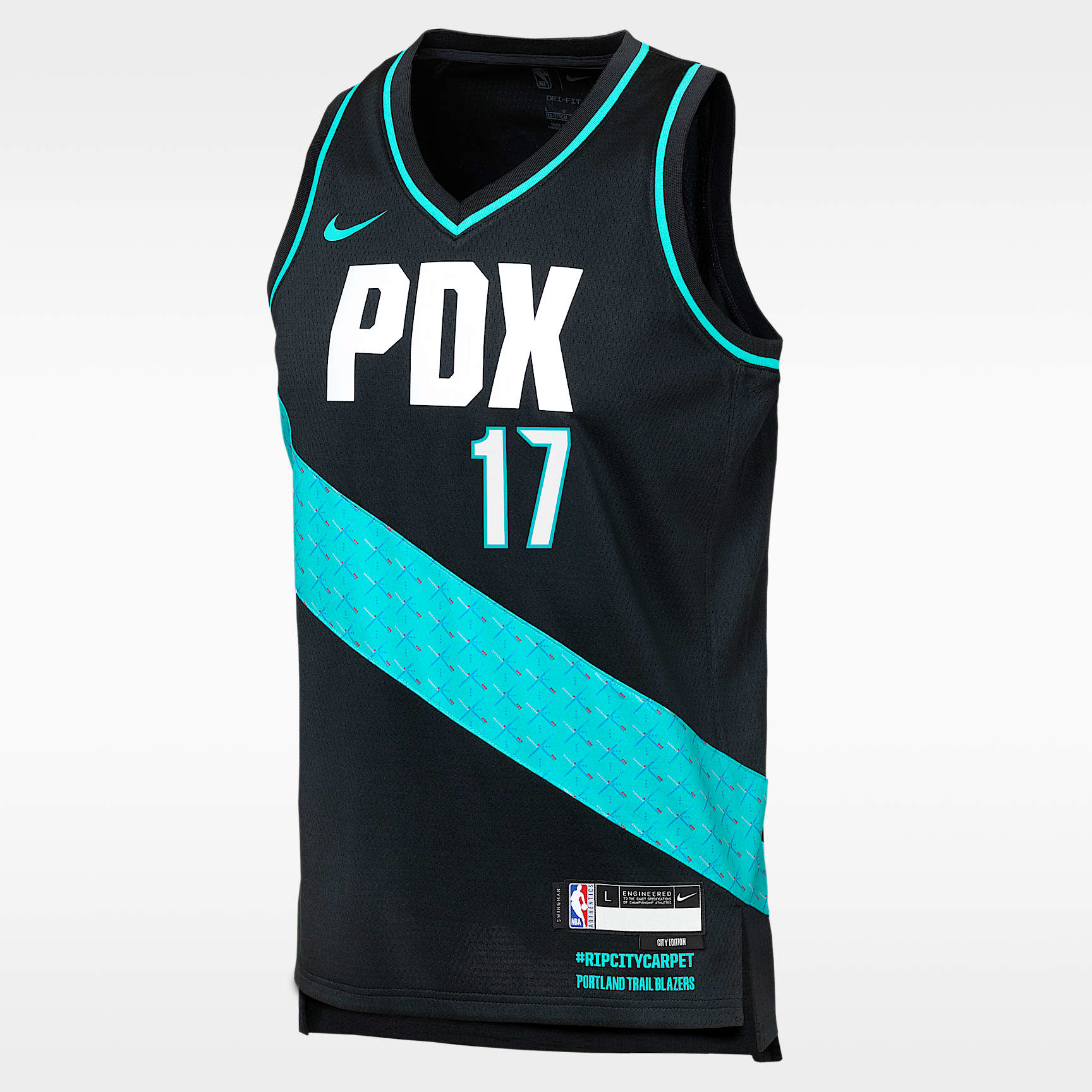 Jersey Nike de la NBA Swingman para niños talla grande Shaedon Sharpe Portland Trail Blazers City Edition
