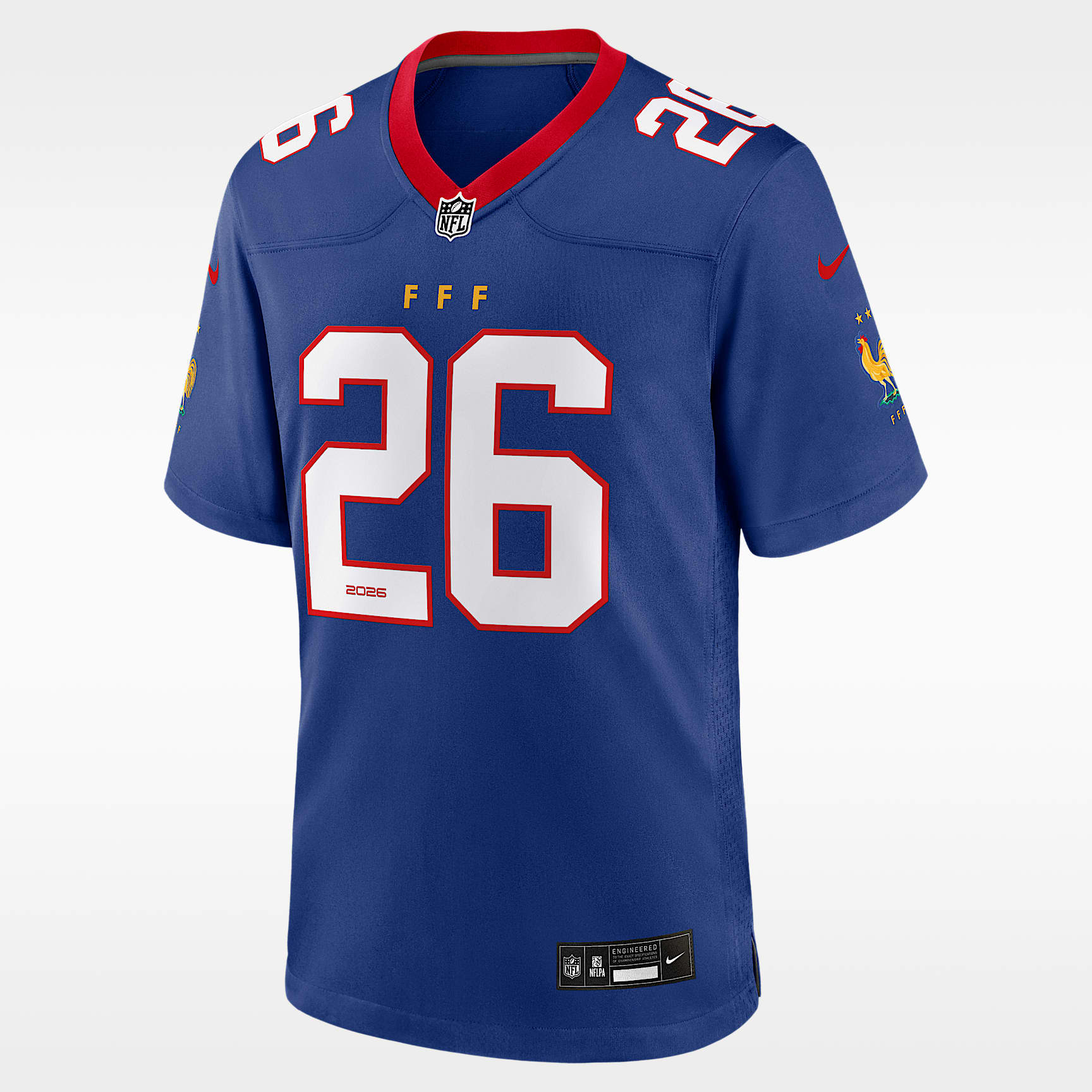 Jersey de futbol Nike x NFL Game de la selección de Francia para hombre