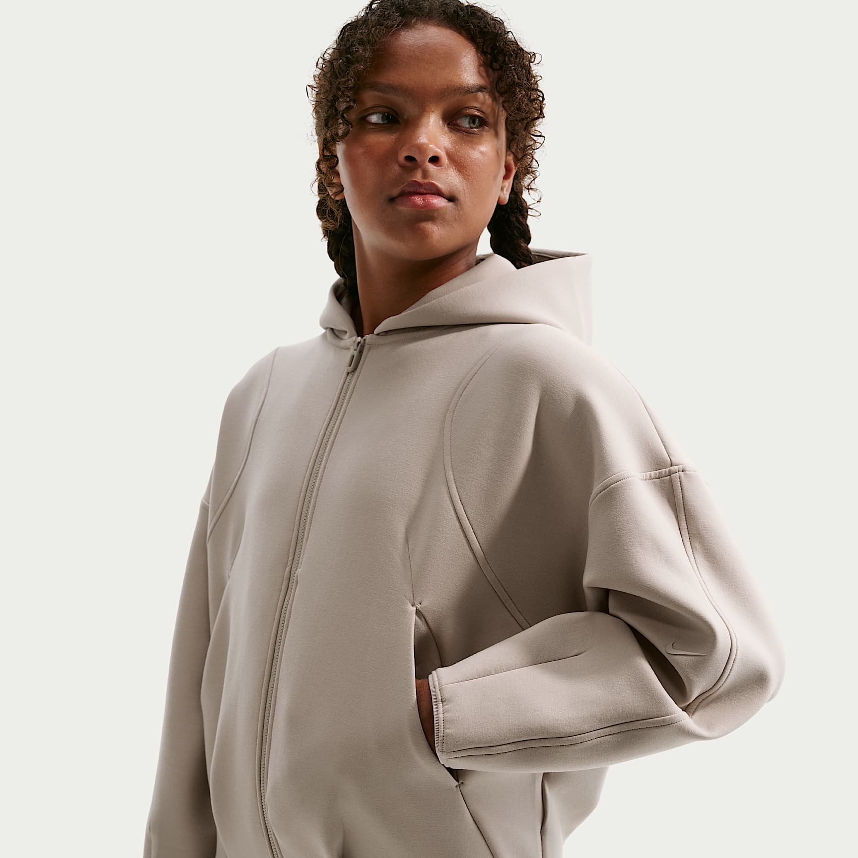 Sweat à capuche en maille Therma-FIT avec zip Nike MAVN pour fille