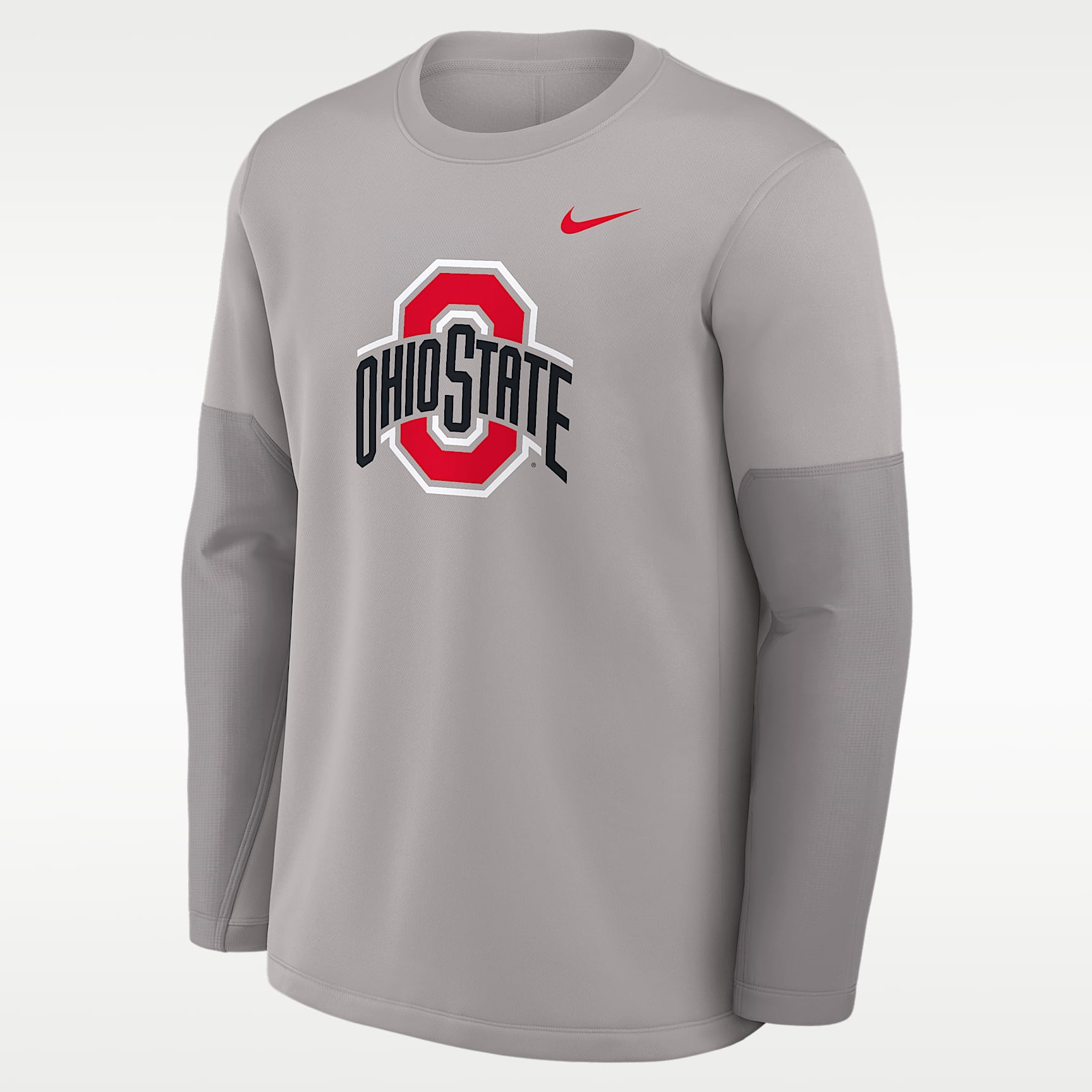 Ohio State Sideline Coach Men's Nike Therma-FIT College Long-Sleeve T-Shirt