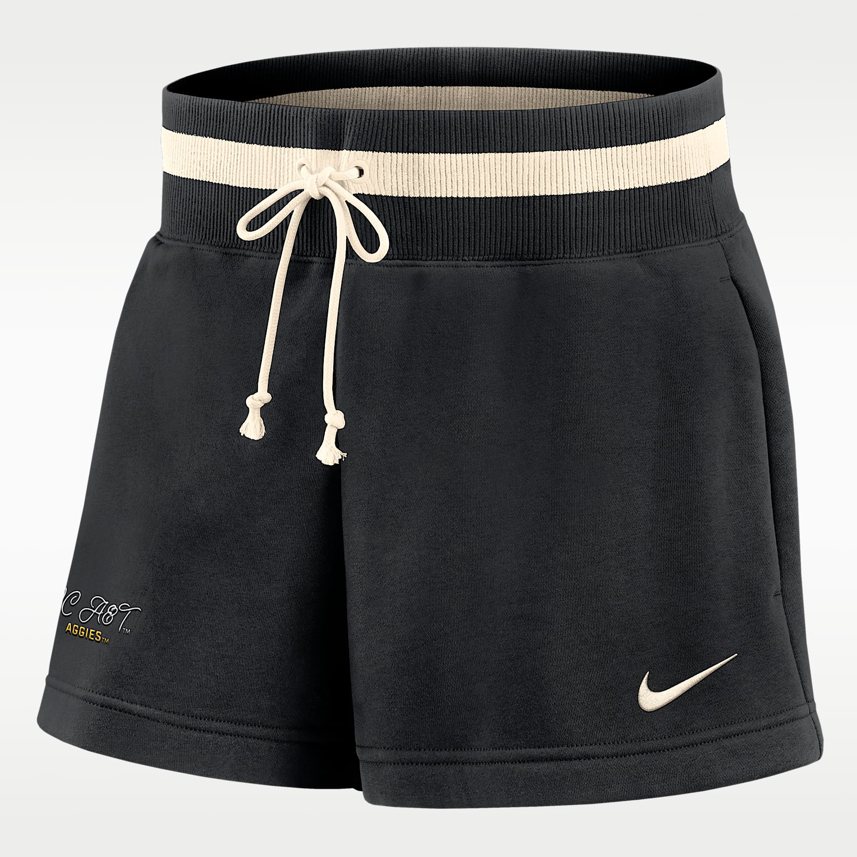 Shorts de tiro medio de 10 cm para mujer Nike Phoenix Fleece College (North Carolina A&T University)