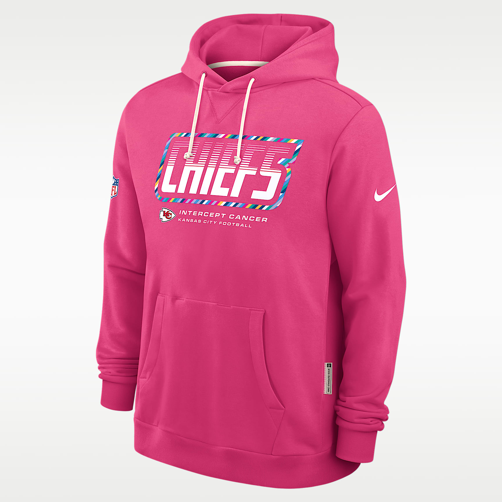Kansas City Chiefs Crucial Catch Sideline Standard Issue Men's Nike Dri-FIT NFL Pullover Hoodie