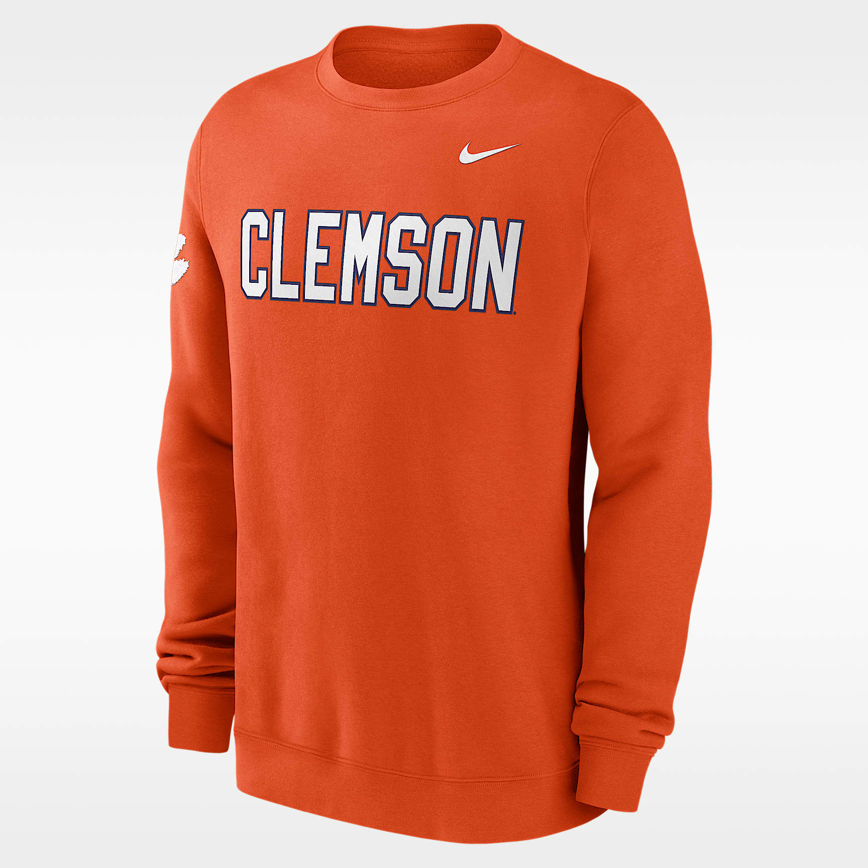 Clemson Sideline Club Men's Nike College Pullover Crew