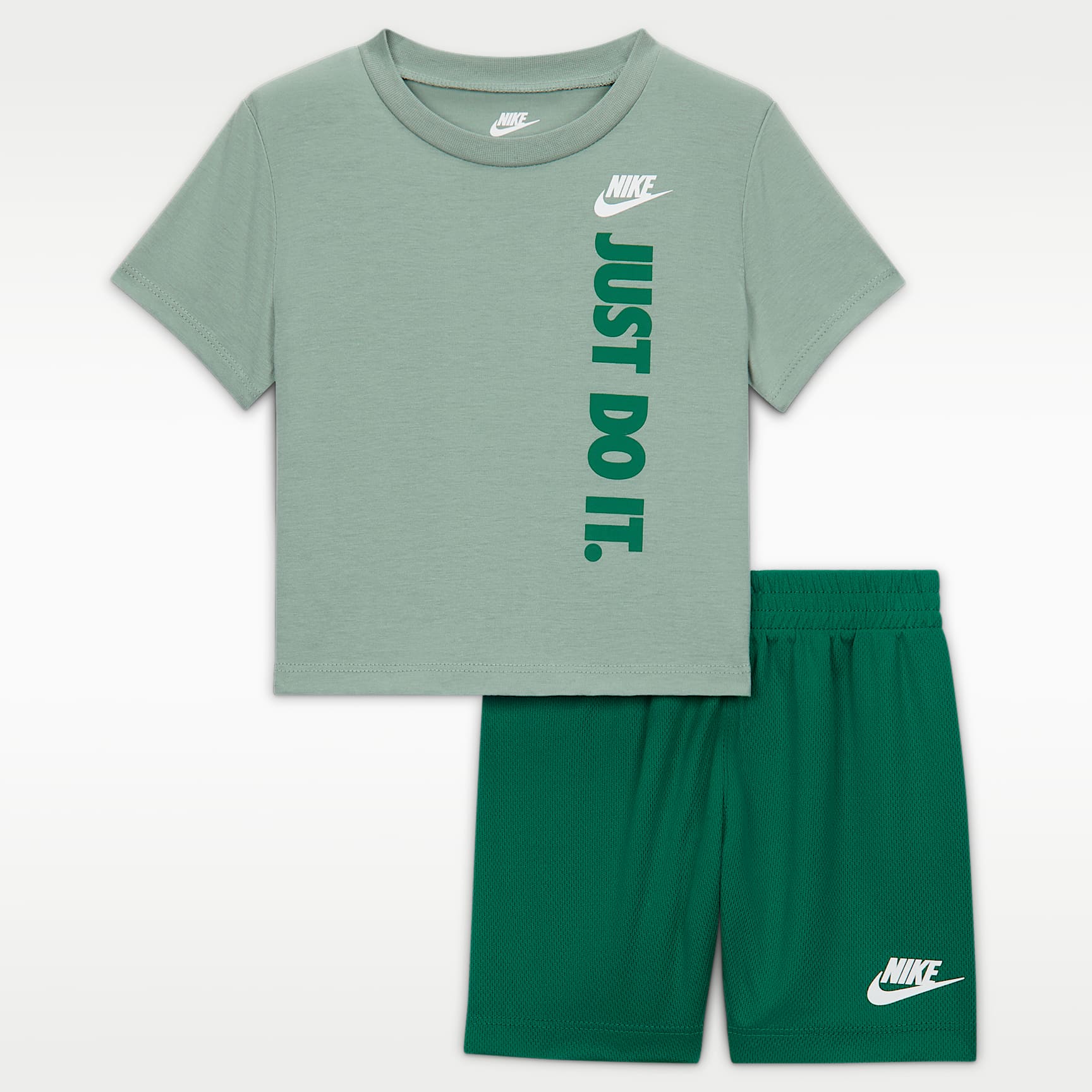 Nike Sportswear Baby "Just Do It" Graphic T-Shirt and Mesh Shorts Set
