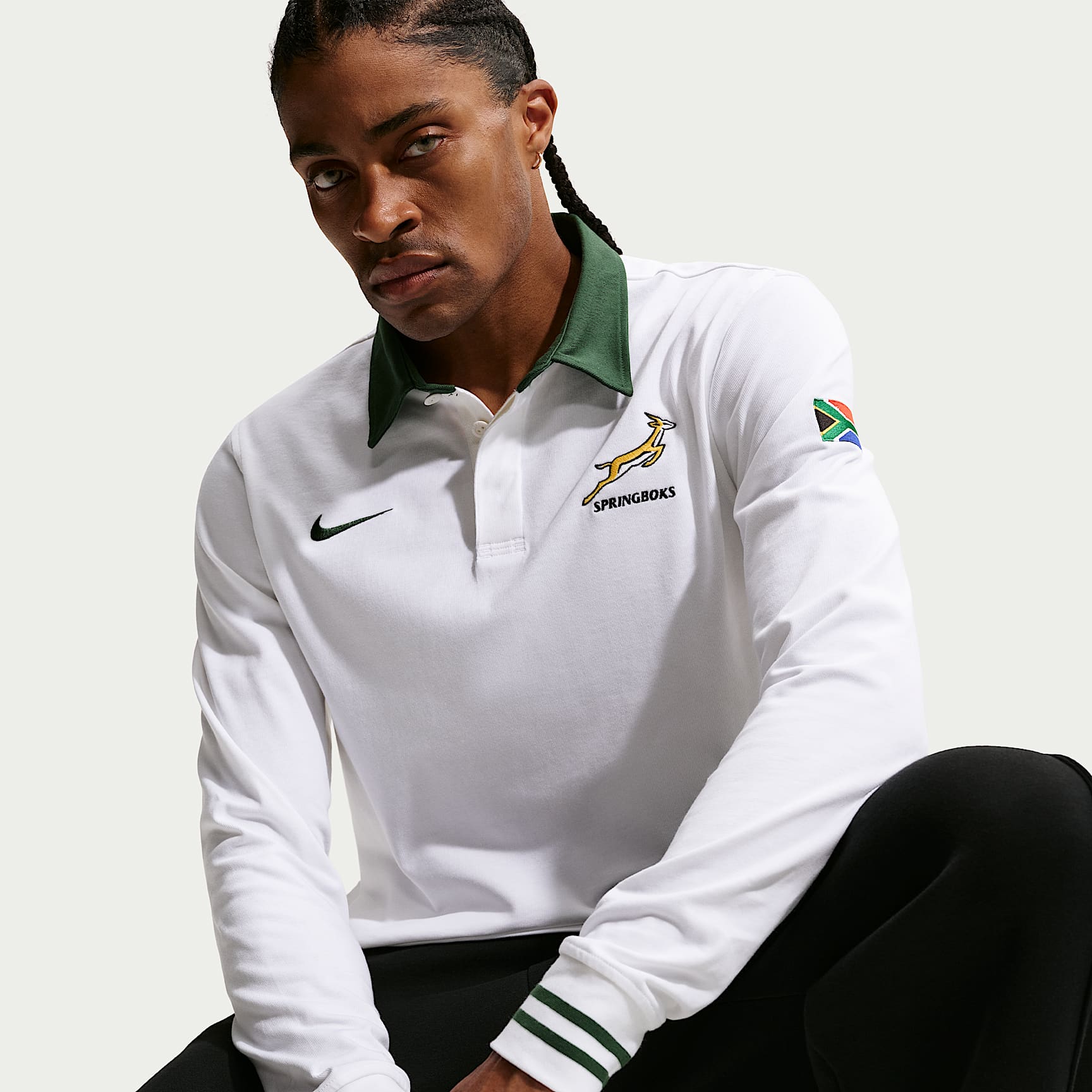 Springboks Away Mens Nike Long-Sleeve Rugby Shirt