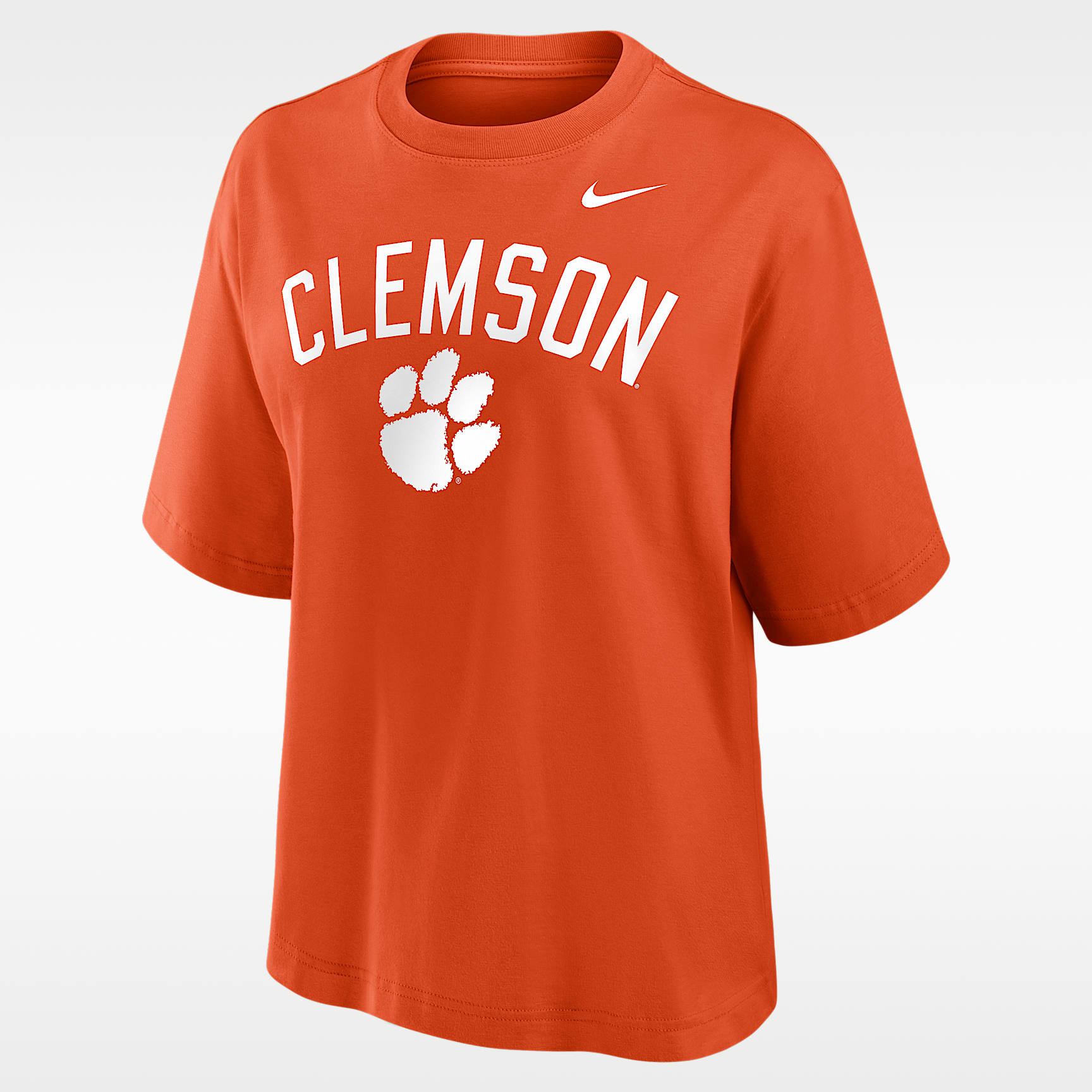 Clemson Arch Over Logo Boxy Women's Nike College T-Shirt