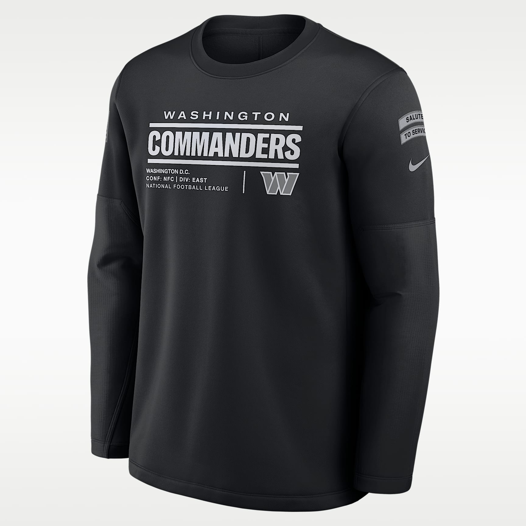 Washington Commanders Salute to Service Sideline Coaches Men's Nike NFL Pullover Crew