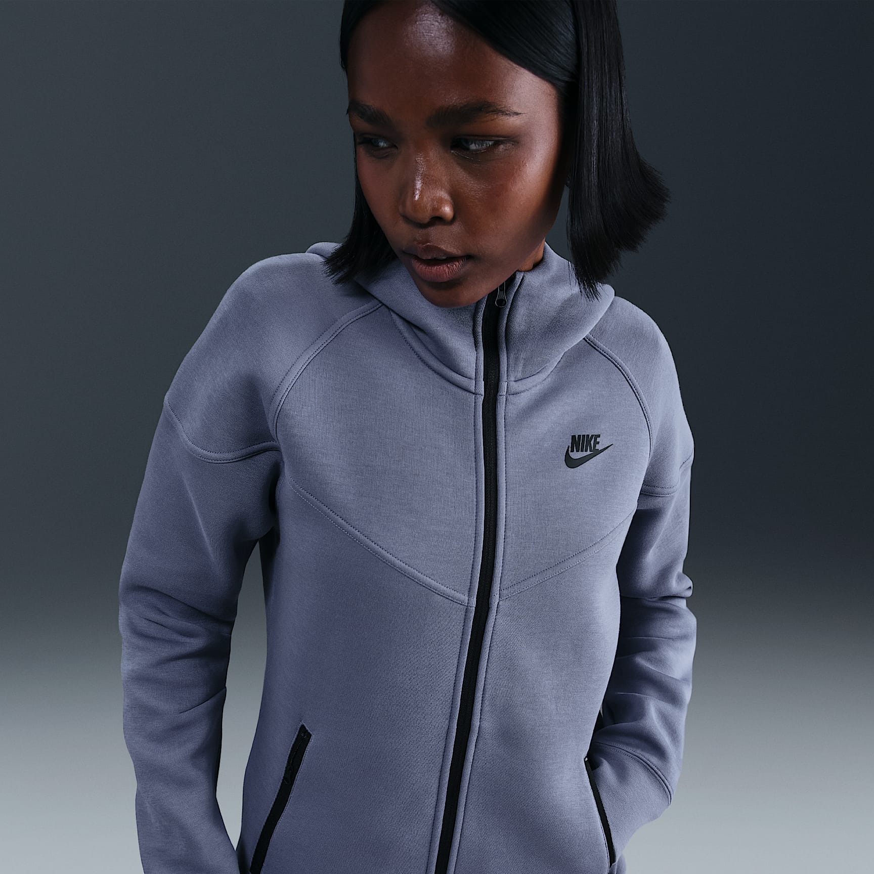Sudadera con gorro de cierre completo para mujer Nike Sportswear Tech Fleece Windrunner