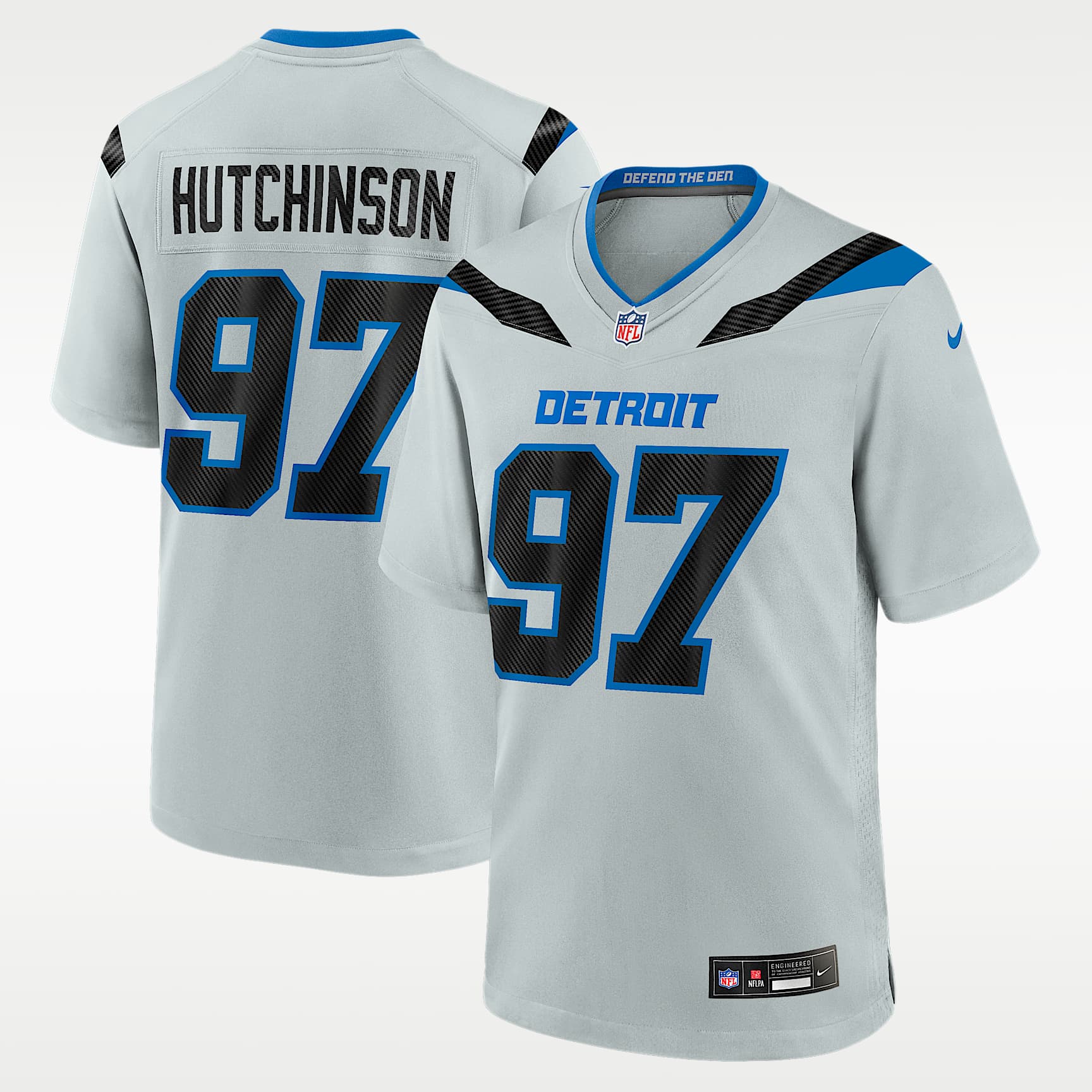 Aidan Hutchinson Detroit Lions Rivalries Collection Men's Nike NFL Game Jersey