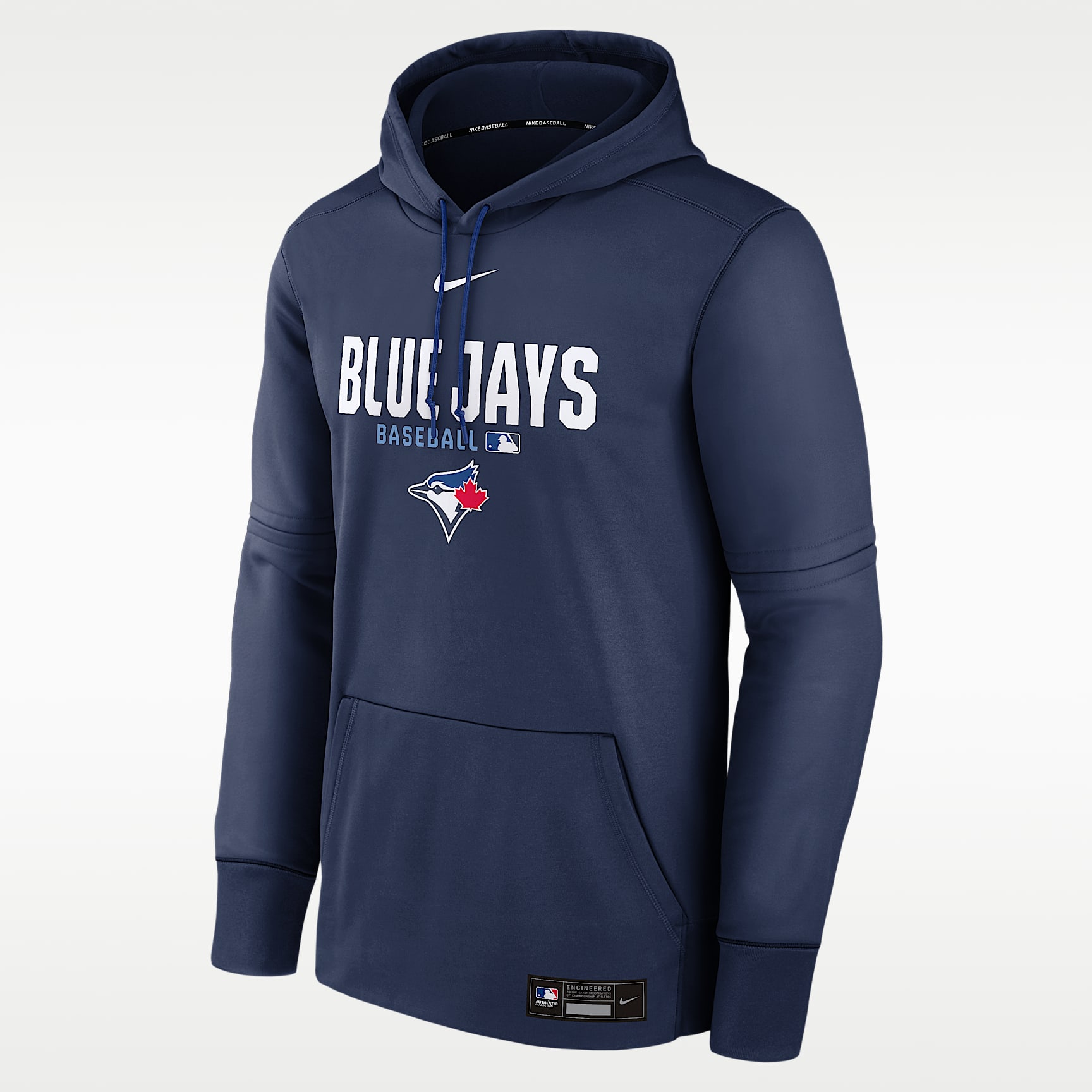 Toronto Blue Jays Authentic Collection Men's Nike Therma MLB Pullover Hoodie