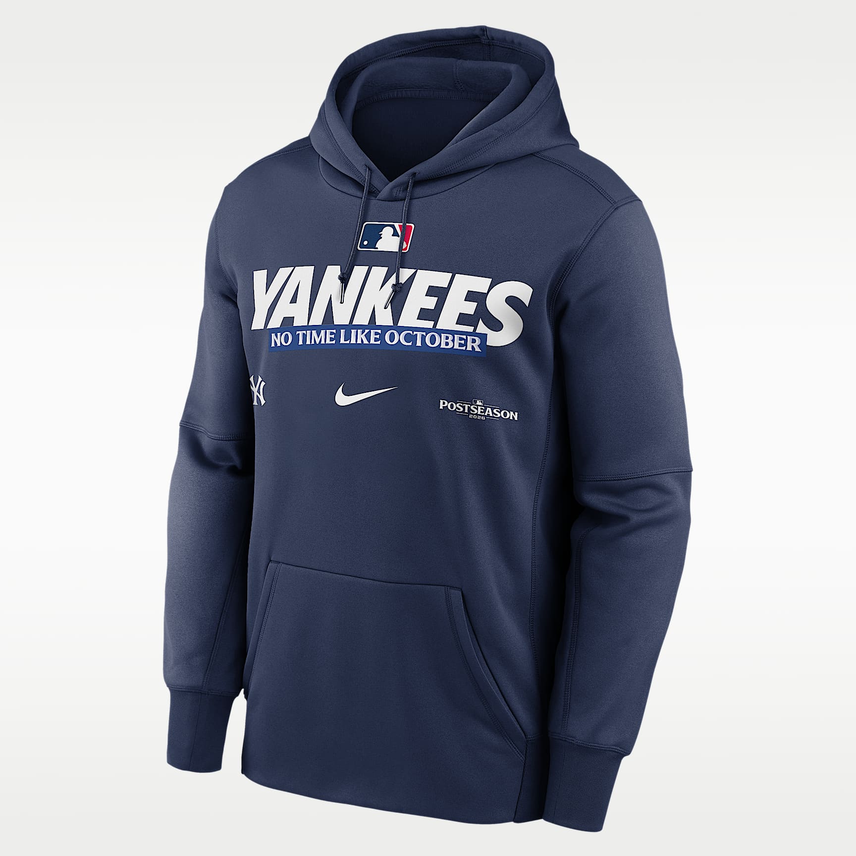 New York Yankees 2026 Postseason Authentic Collection Men's Nike Therma-FIT MLB Pullover Hoodie