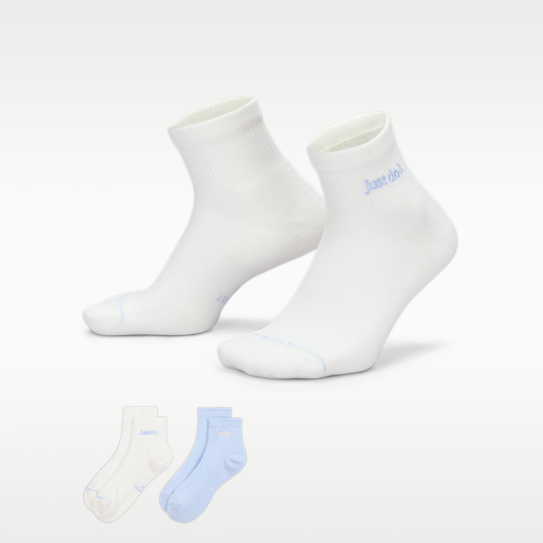 Nike Everyday Elevated Ankle Socks (2 Pairs)