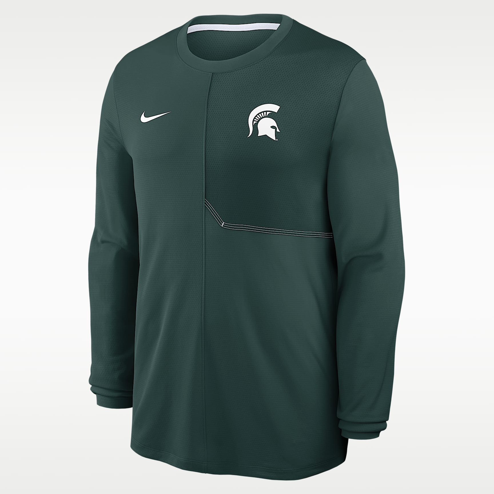 Michigan State Sideline Coach Men's Nike Dri-FIT College Long-Sleeve Top