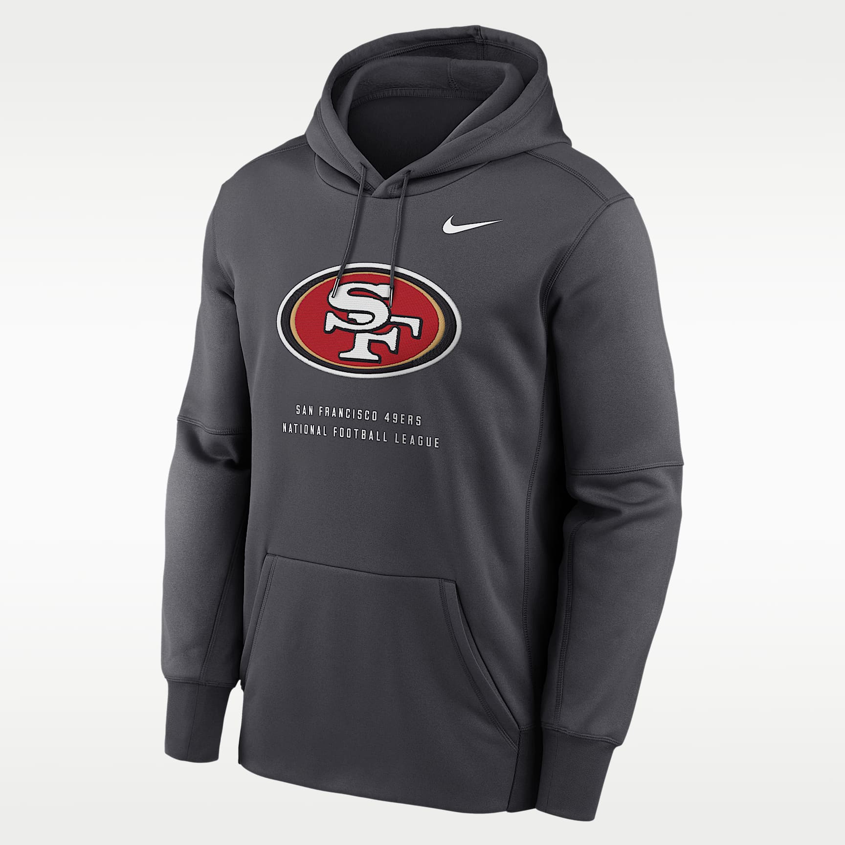 San Francisco 49ers Men's Nike Therma NFL Pullover Hoodie