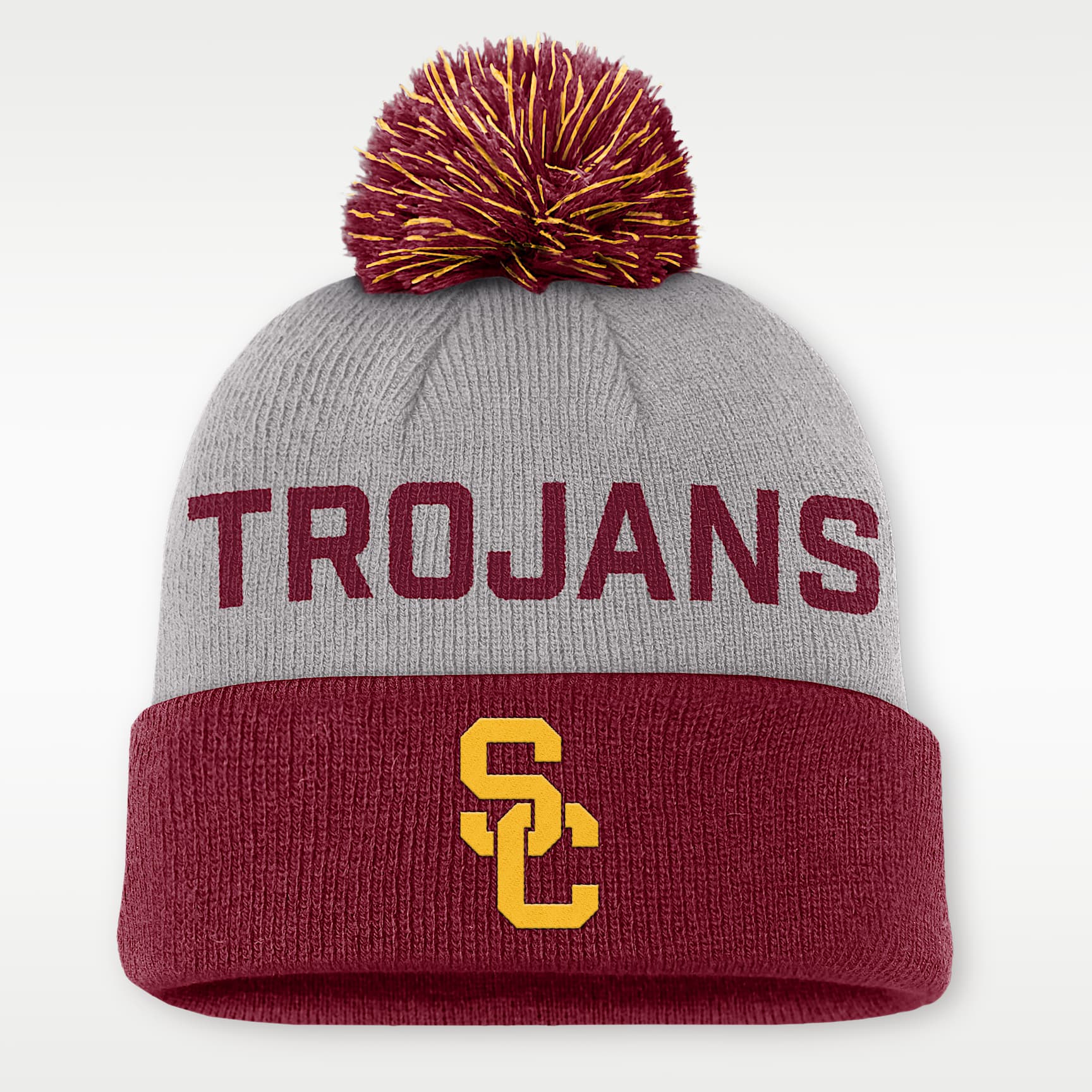 USC Primetime Peak Men's Nike College Cuffed Pom Beanie