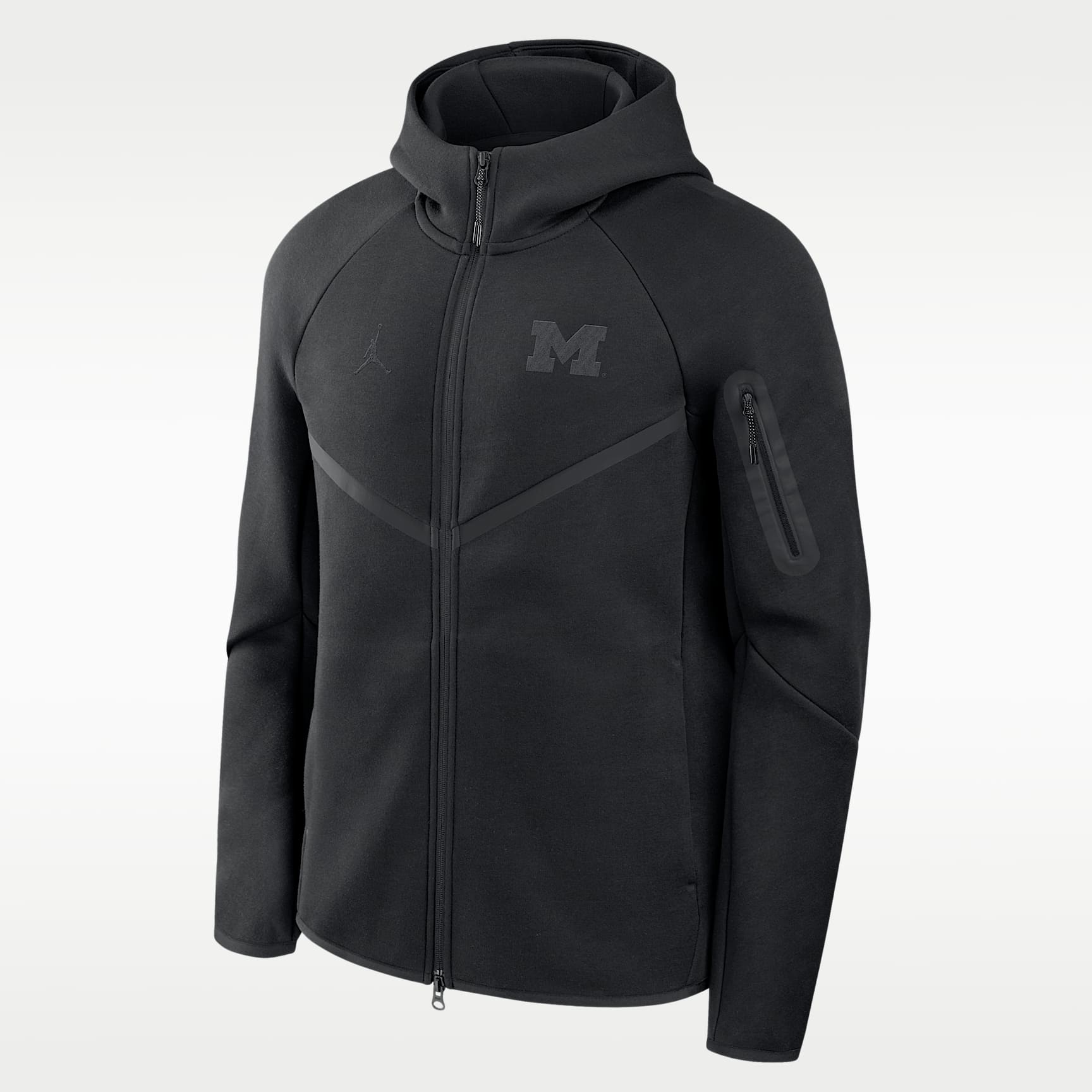 Chamarra universitaria Nike con gorro de cierre completo para hombre Michigan Tech Fleece
