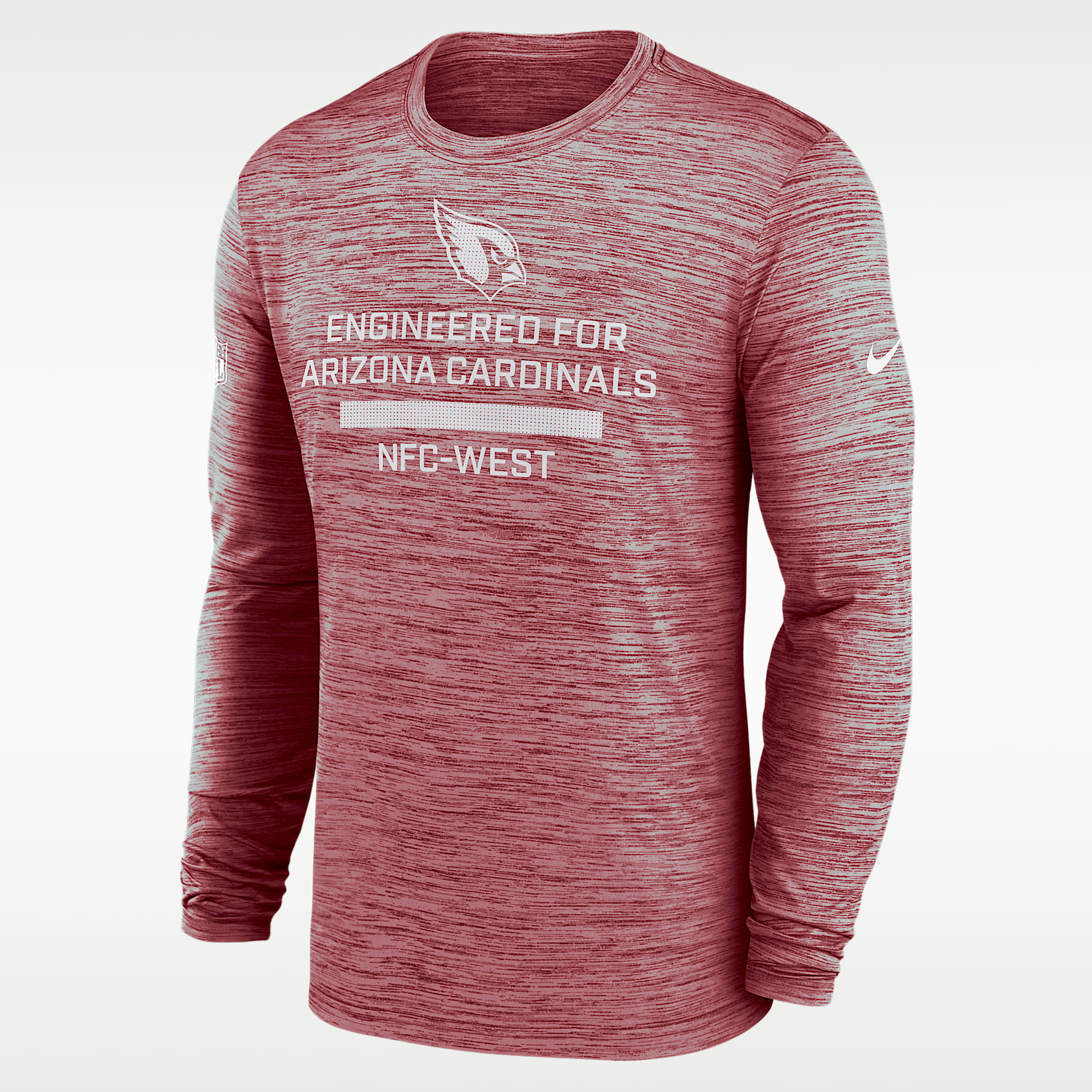 Playera de manga larga Nike Dri-FIT de la NFL para hombre Arizona Cardinals Sideline Team Issue Velocity