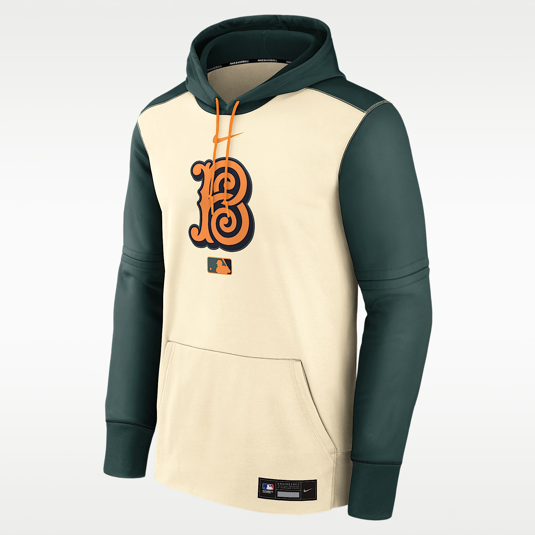 Baltimore Orioles Authentic Collection City Connect Men's Nike Therma MLB Pullover Hoodie