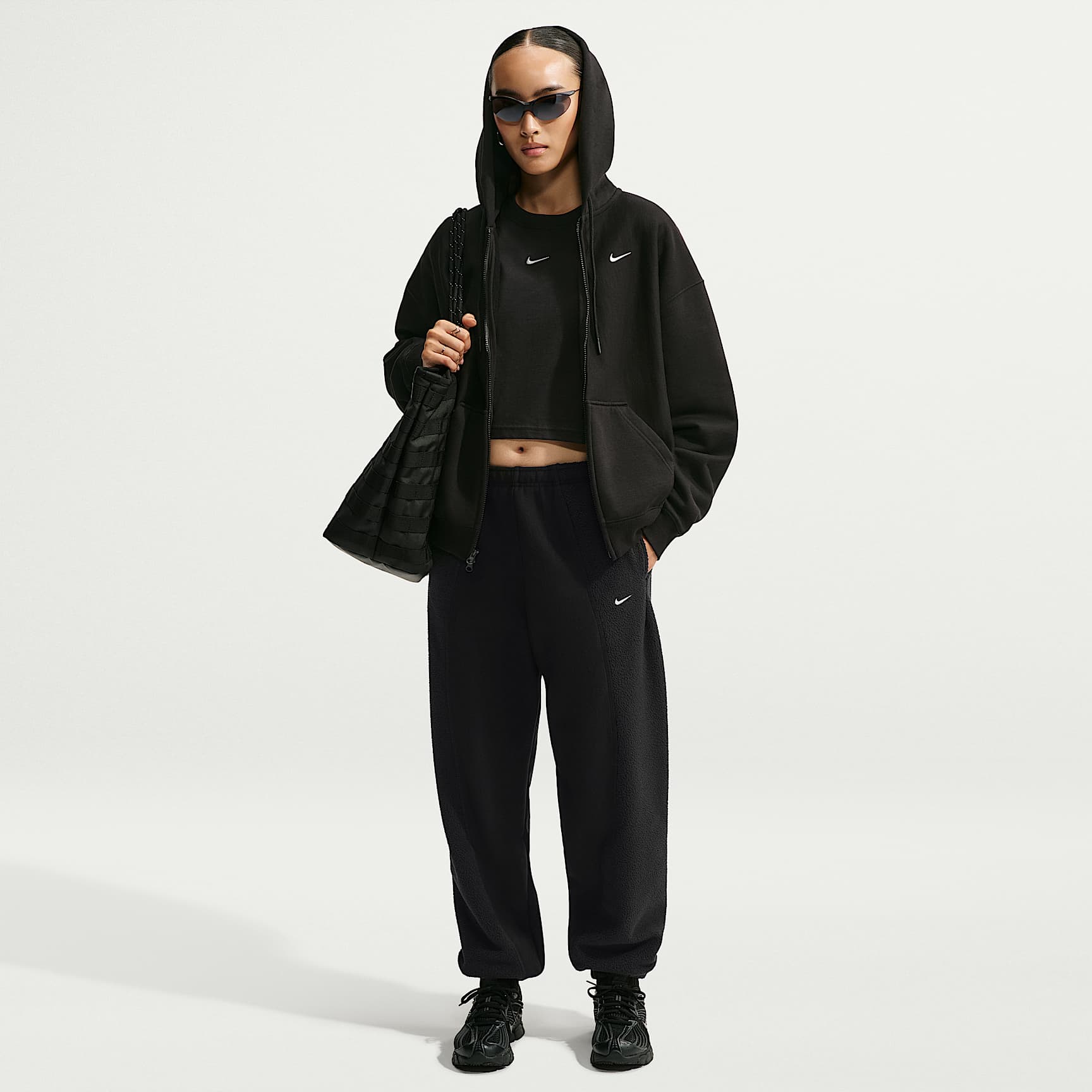 Nike Studio Fleece Heavyweight Plush Women's Oversized High-Rise Pants