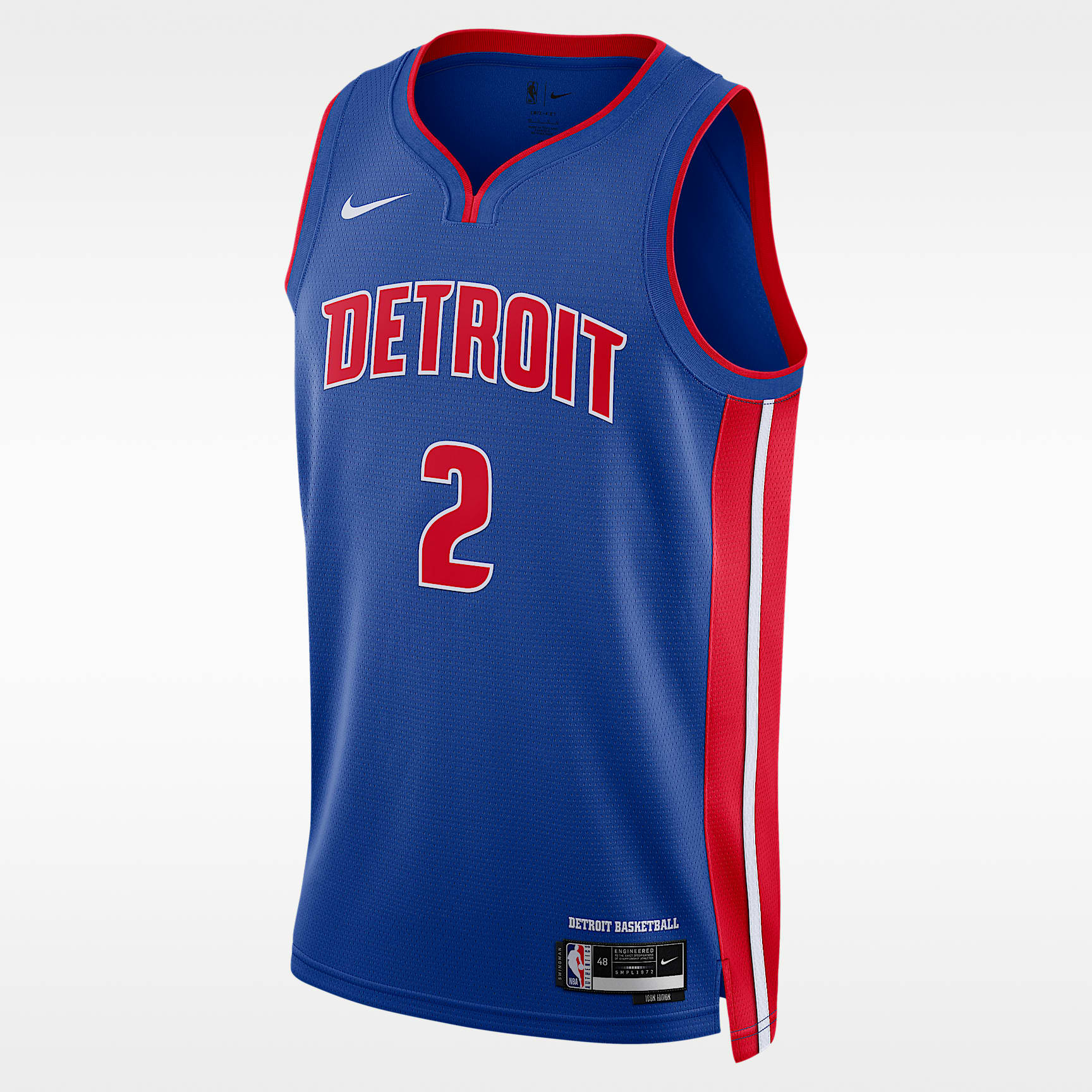 Jersey Nike Dri-FIT de la NBA Swingman para hombre Detroit Pistons Icon Edition