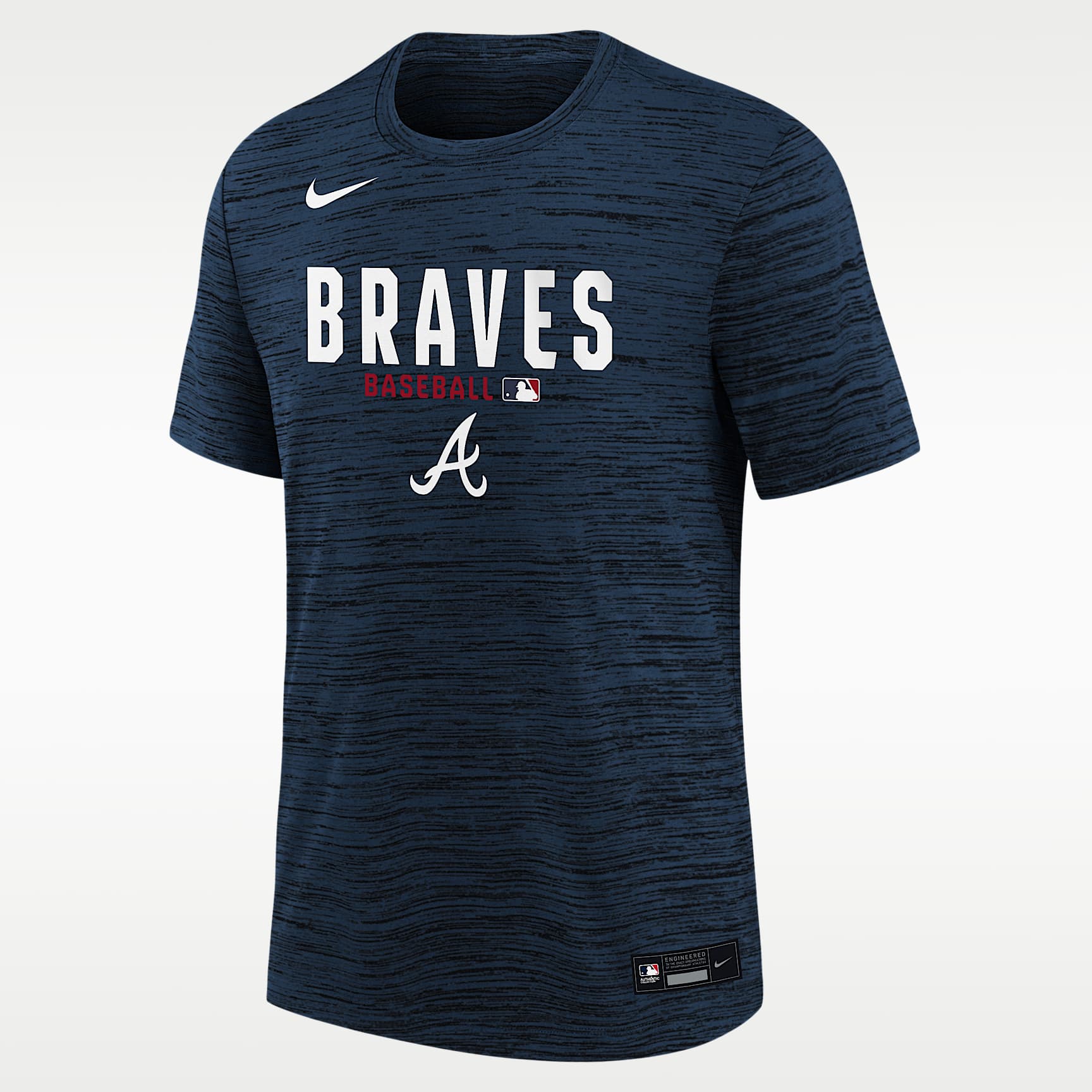 Atlanta Braves Authentic Collection Velocity Big Kids' Nike Dri-FIT MLB T-Shirt