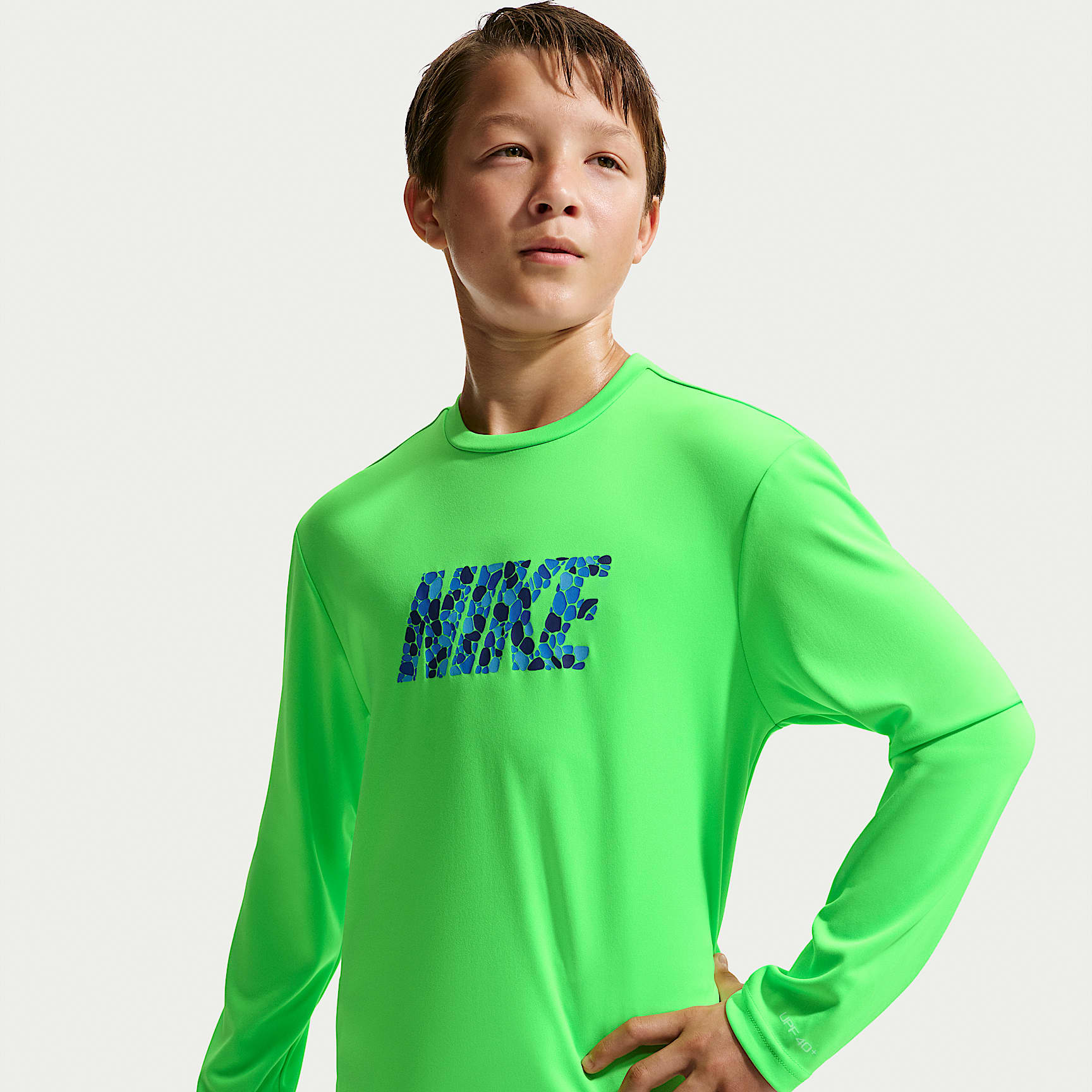 Nike Swim Hydroguard Big Kids' (Boys') Dri-FIT UV Long Sleeve Top