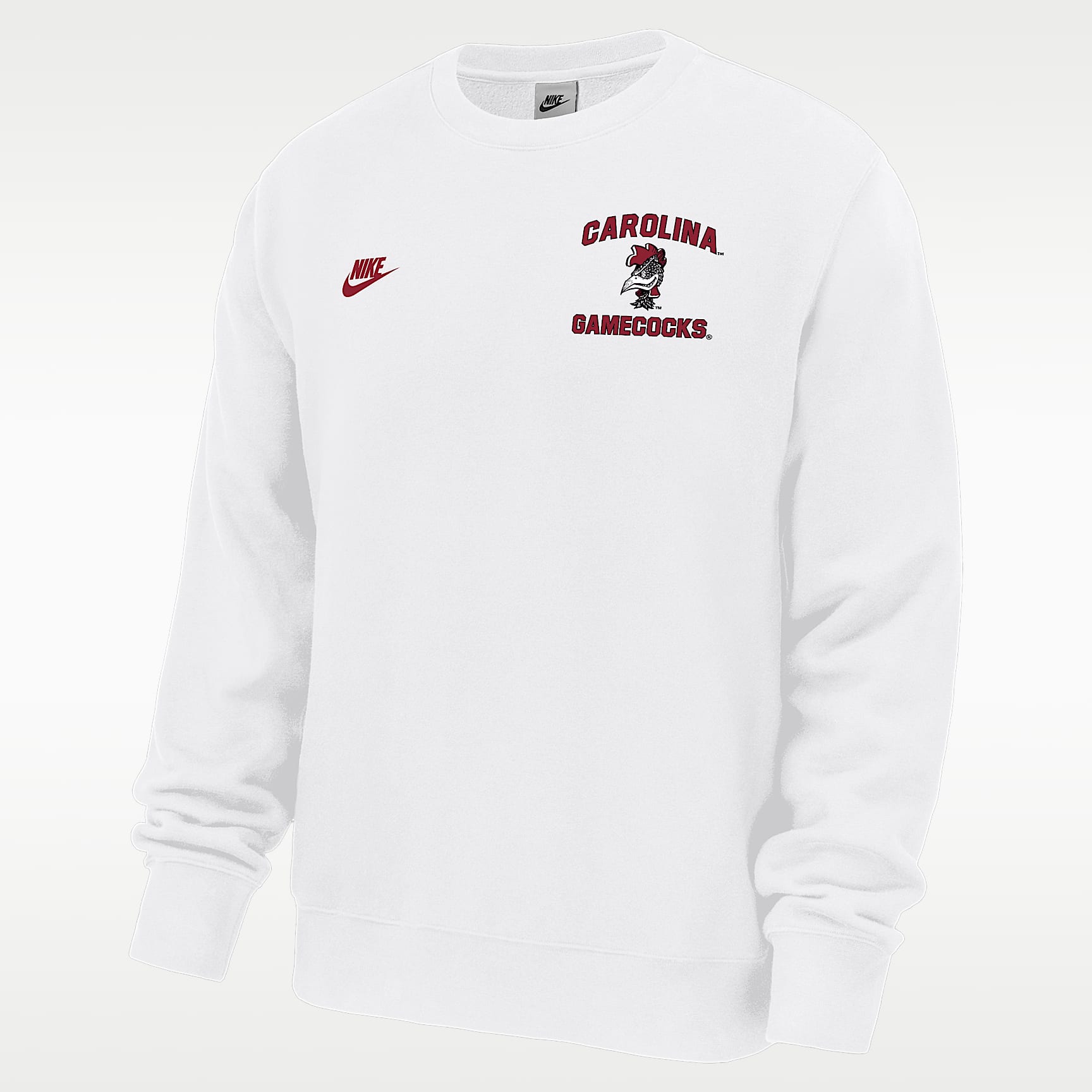 South Carolina Gamecocks Club Men's Nike Football Fleece Crew-Neck Sweatshirt