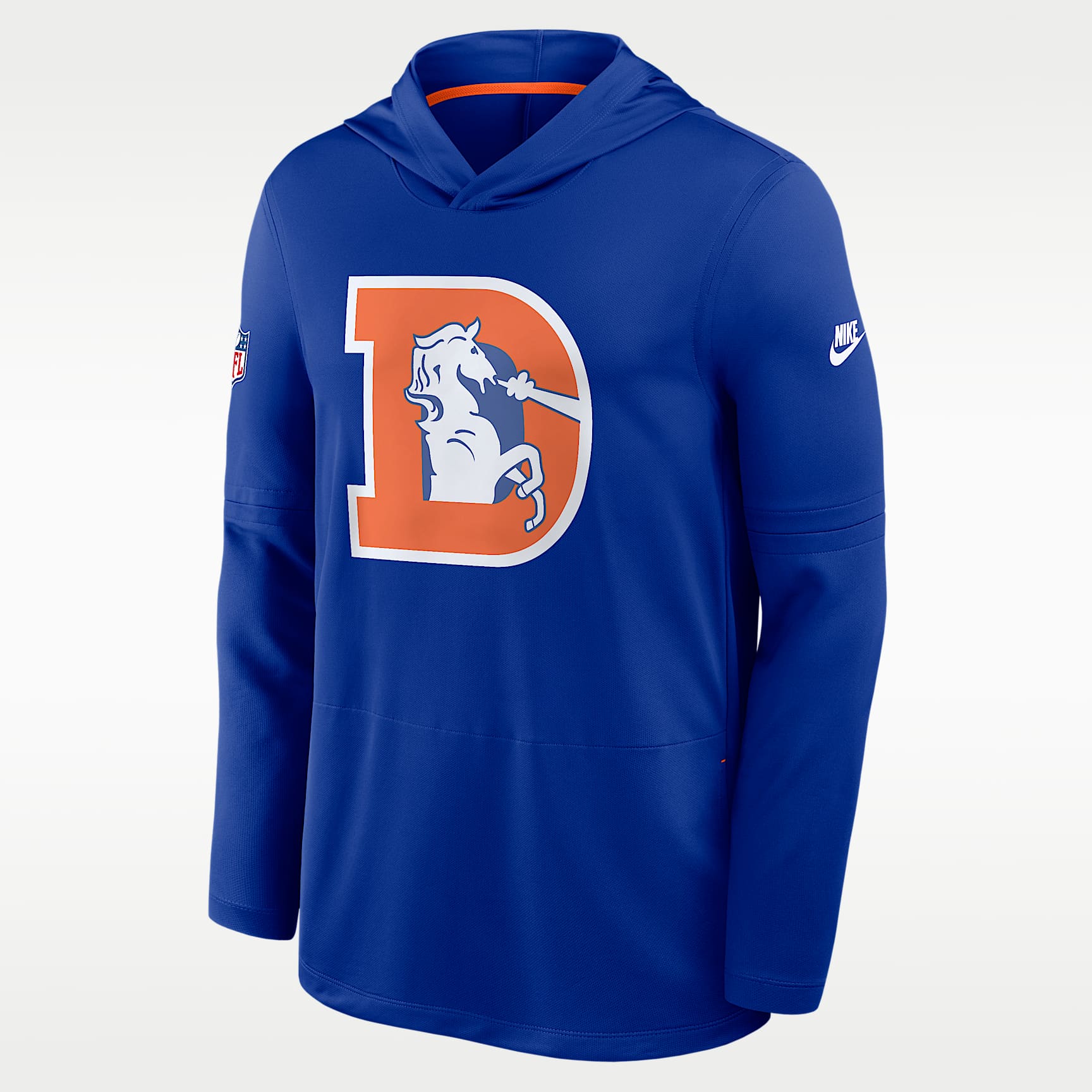 Denver Broncos Alt Men's Nike Dri-FIT NFL Long-Sleeve Hooded Top