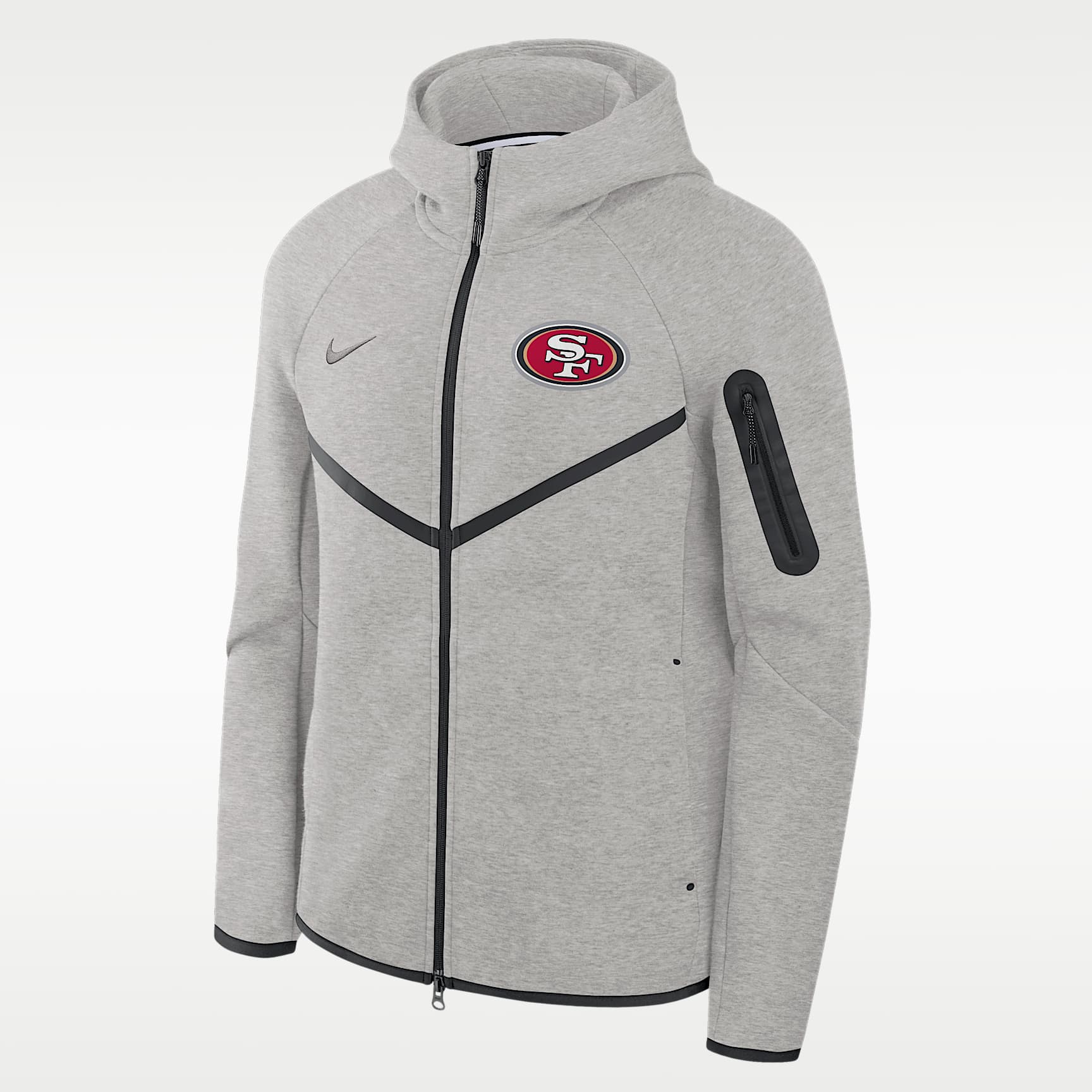 San Francisco 49ers Tech Fleece Windrunner Men's Nike NFL Full-Zip Hooded Jacket