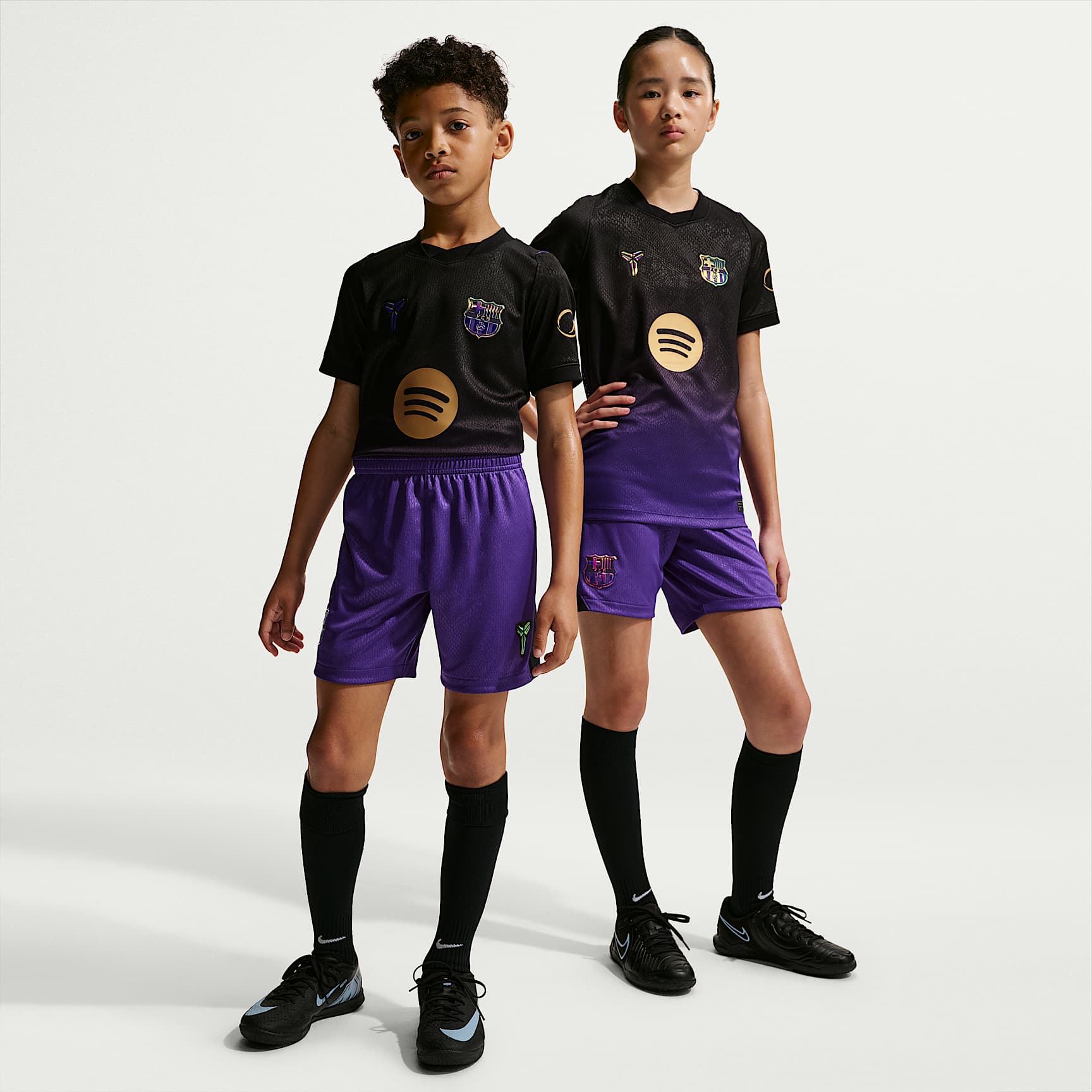 Fotbollsshorts FC Barcelona 2026/27 Stadium (bortaställ) Kobe Dri-FIT Replica för ungdom