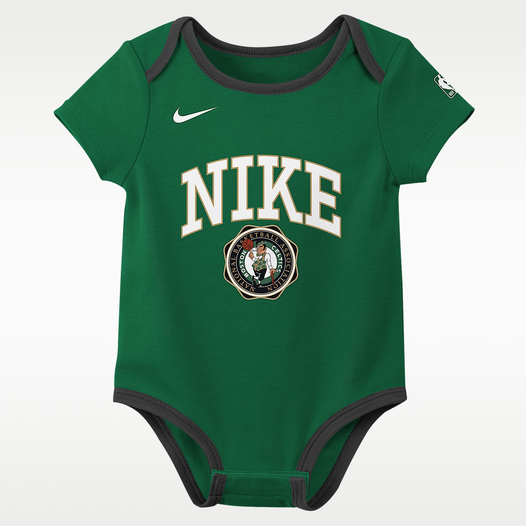 Boston Celtics Just Do It Baby Nike Basketball Bodysuit Set (2-Pack)