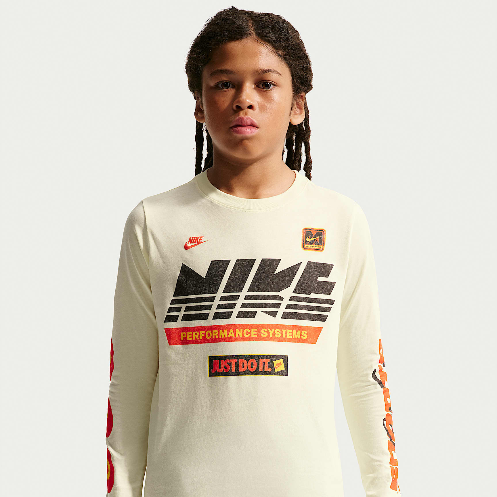 Playera de manga larga para niños grandes Nike Sportswear