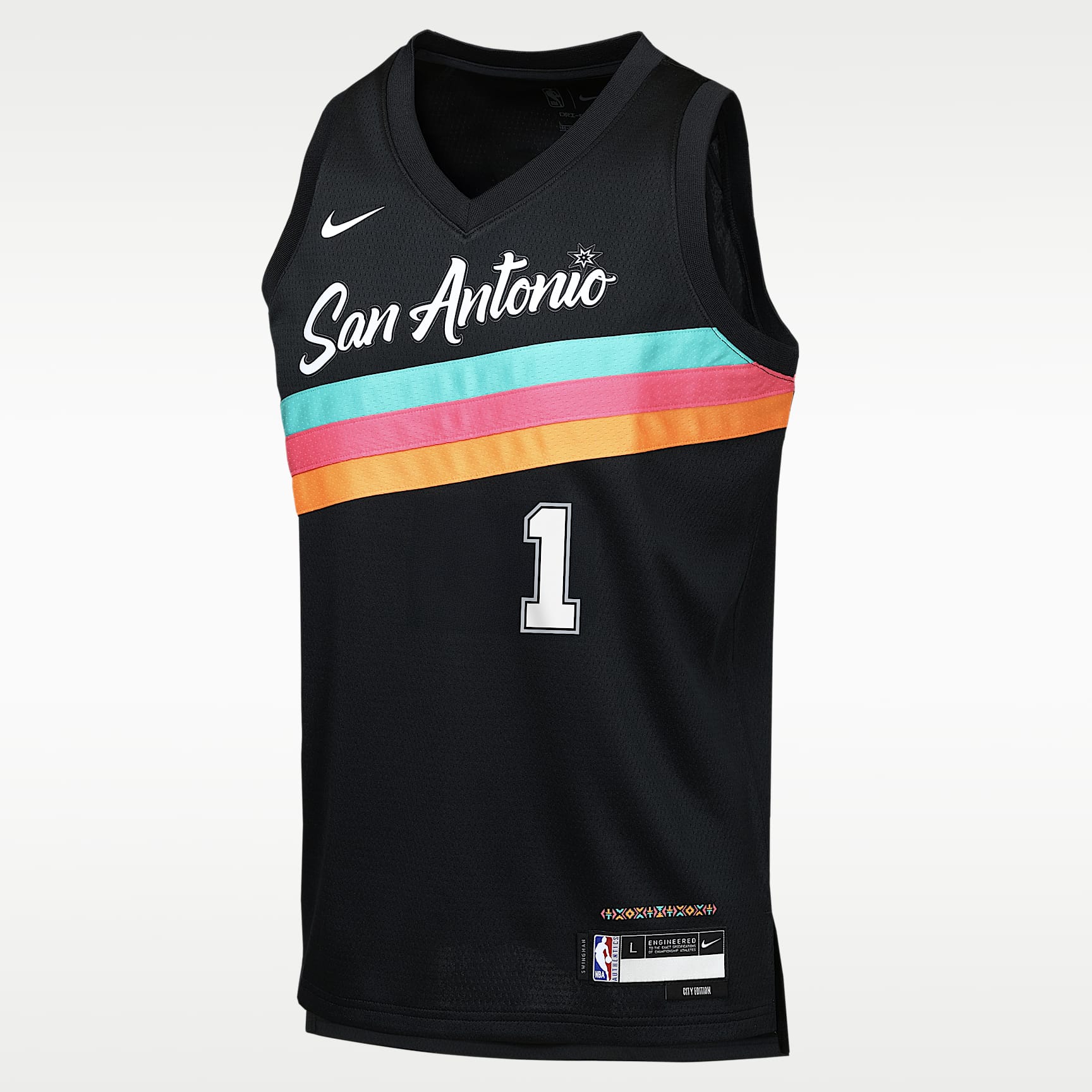 Jersey Nike de la NBA Swingman para niños talla grande Victor Wembanyama San Antonio Spurs City Edition