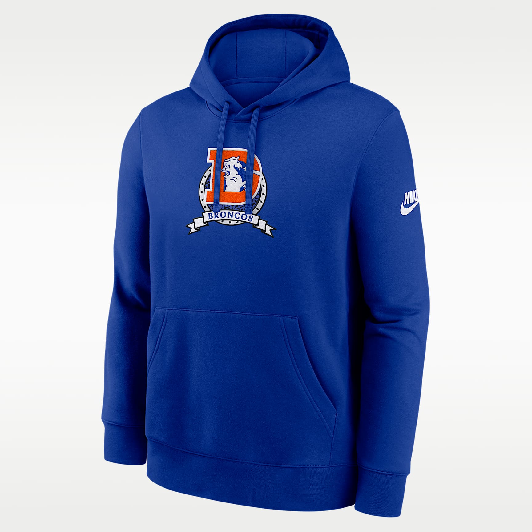 Sudadera con gorro sin cierre Nike de la NFL para hombre Denver Broncos Rewind Club
