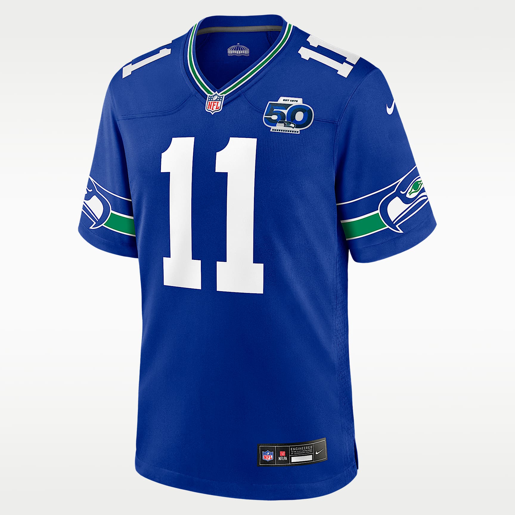 Jersey Nike de la NFL Game para hombre Jaxon Smith-Njigba Seattle Seahawks 50th Anniversary