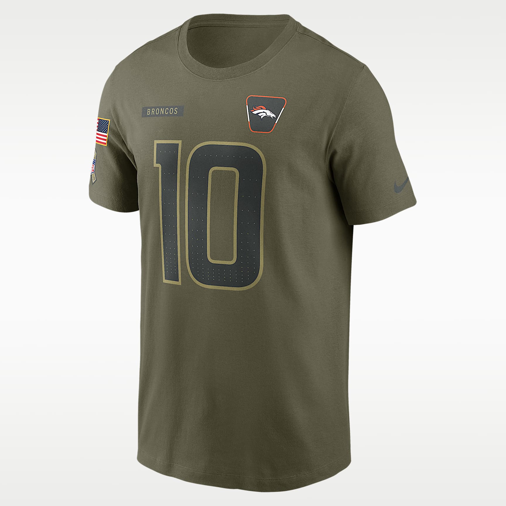 Bo Nix Denver Broncos Salute To Service Men’s Nike NFL T-Shirt