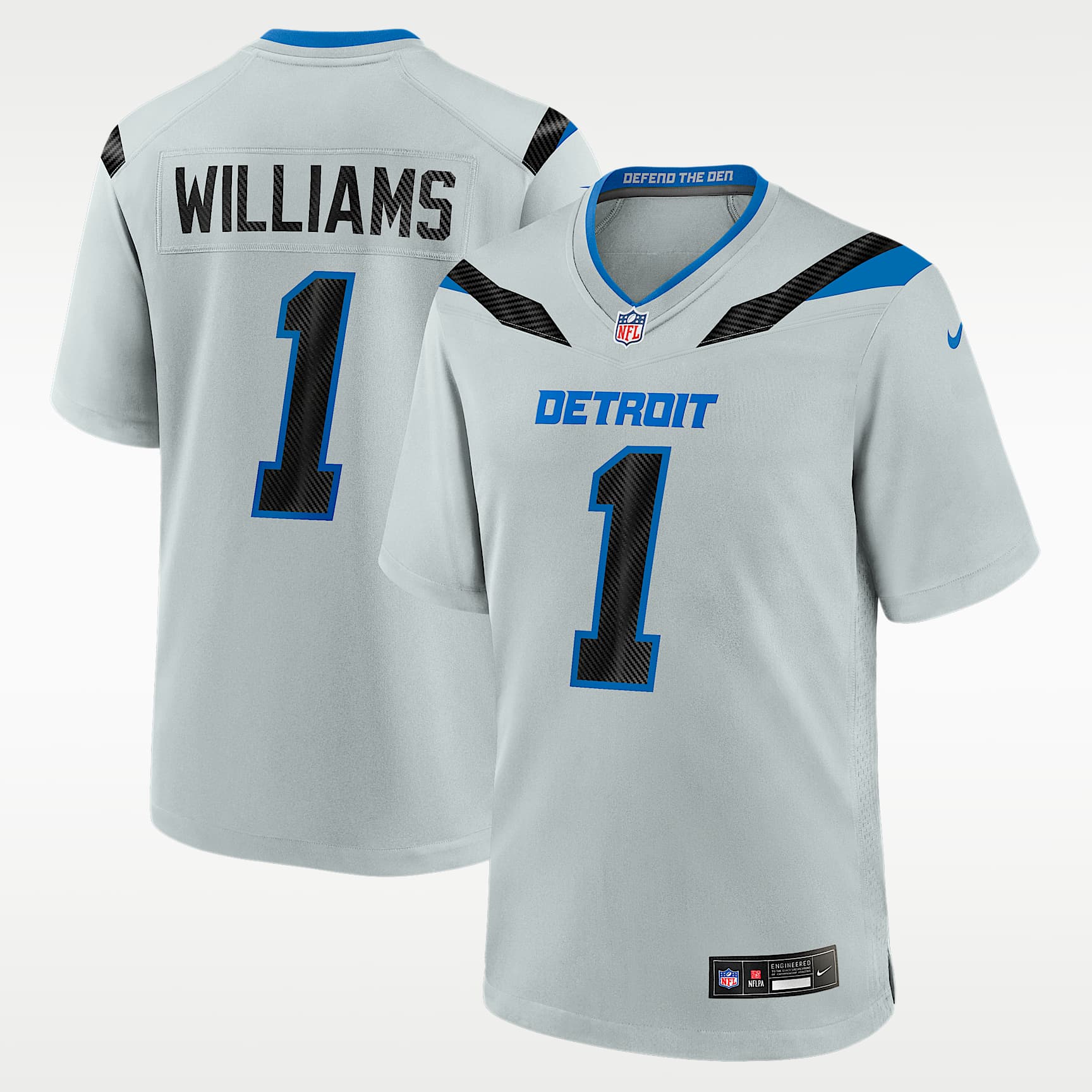 Jameson Williams Detroit Lions Rivalries Collection Men's Nike NFL Game Jersey
